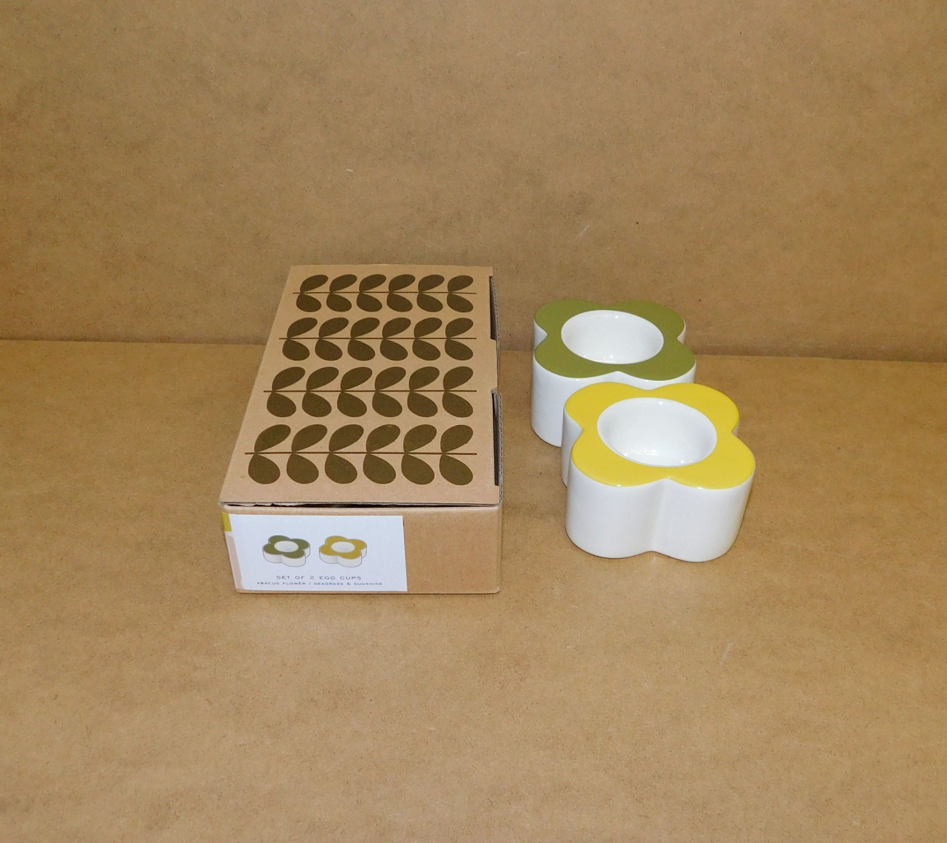 24 Sets of 2 Orla Kiely Egg Cups (£20 per set) (Located Stockport)
