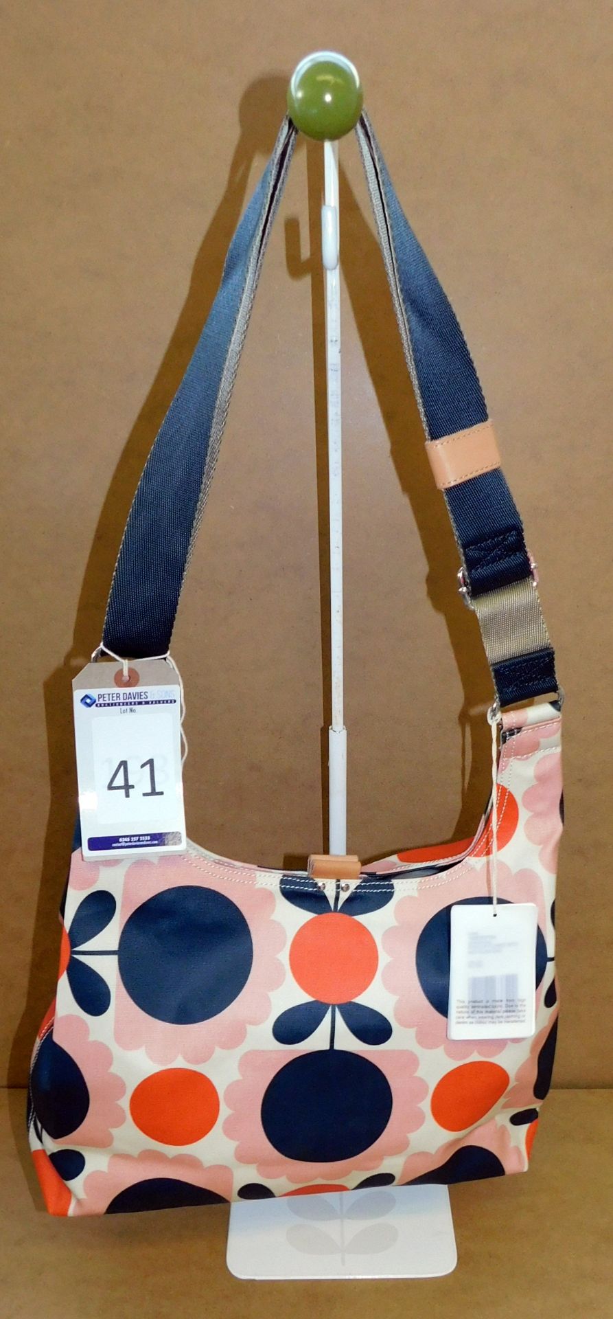 Orla Kiely Scallop Flower Spot Midi Sling Bag, Blush (Ex-Display) (RRP £155) (Located Stockport)