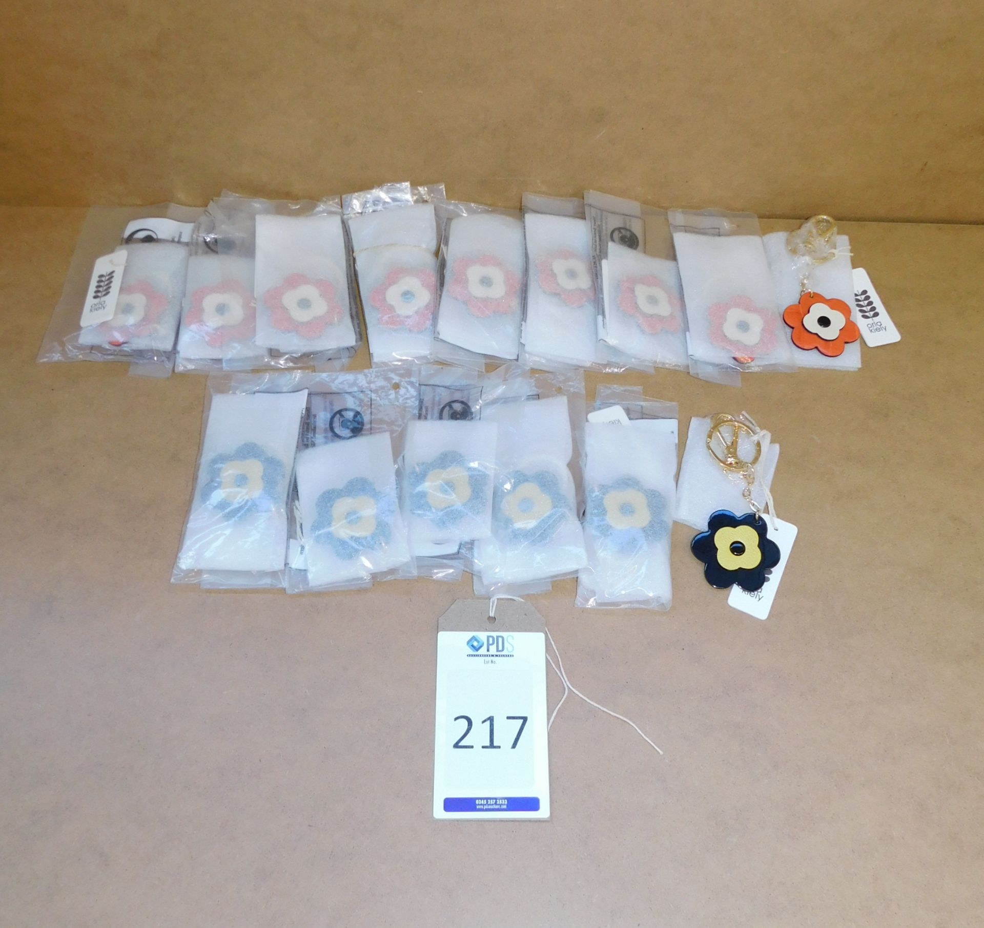 15 Orla Kiely Flower Keyrings (RRP £25 each) (Located Stockport)