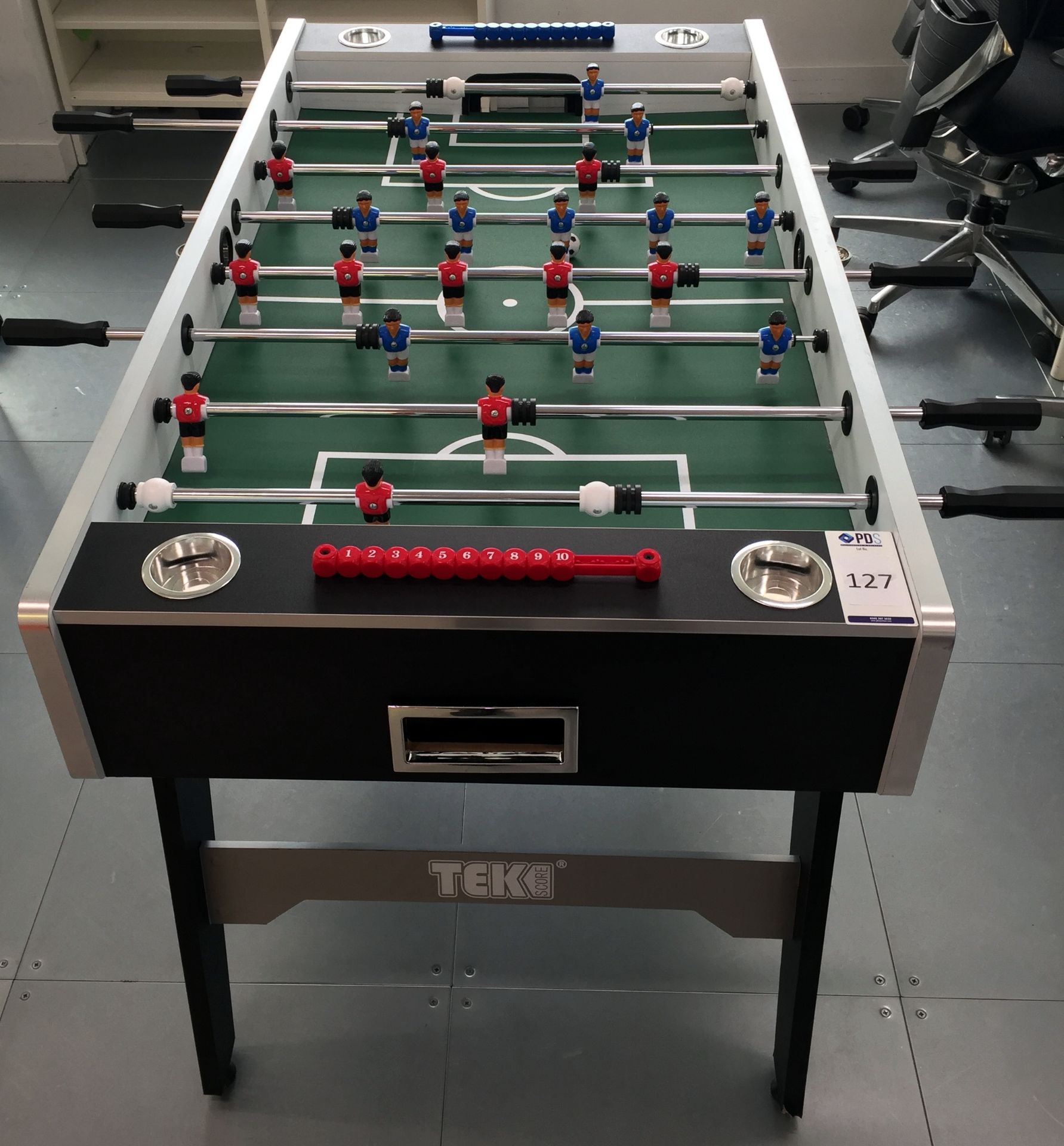 TekScore Table Football & CueSoul Extendable Desk Table Tennis Net, Table Tennis Bats & Balls