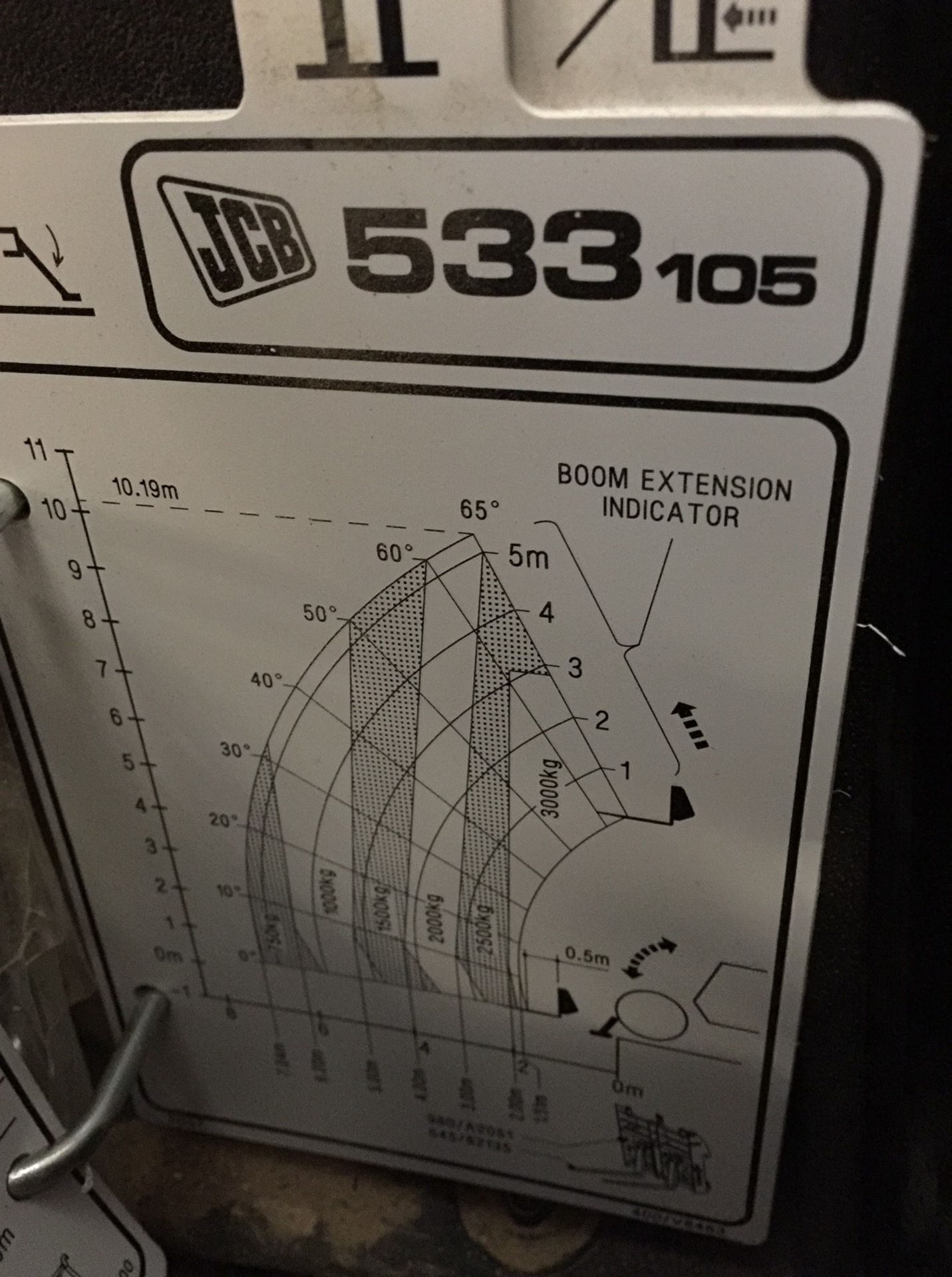 JCB 533-105 Telehandler, FM18 MKN, first registered 13/8/18, s/n JCB5AH7GPJ2728772, c/w Forks & Q- - Image 22 of 24