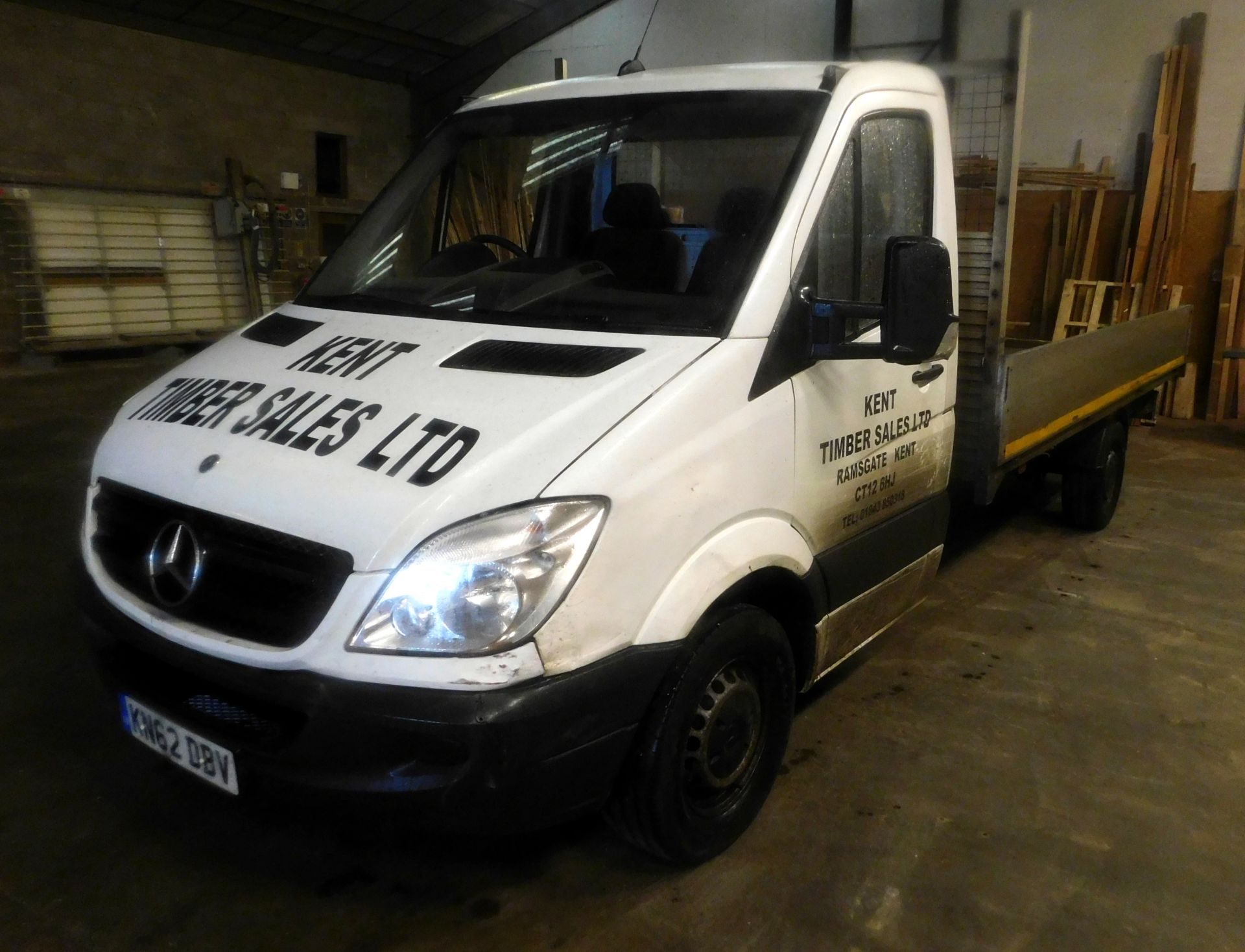 Mercedes Benz Sprinter 313CDI Diesel Drop Side Lorry; Registration Number KN62 DBV, First Registered - Image 2 of 9