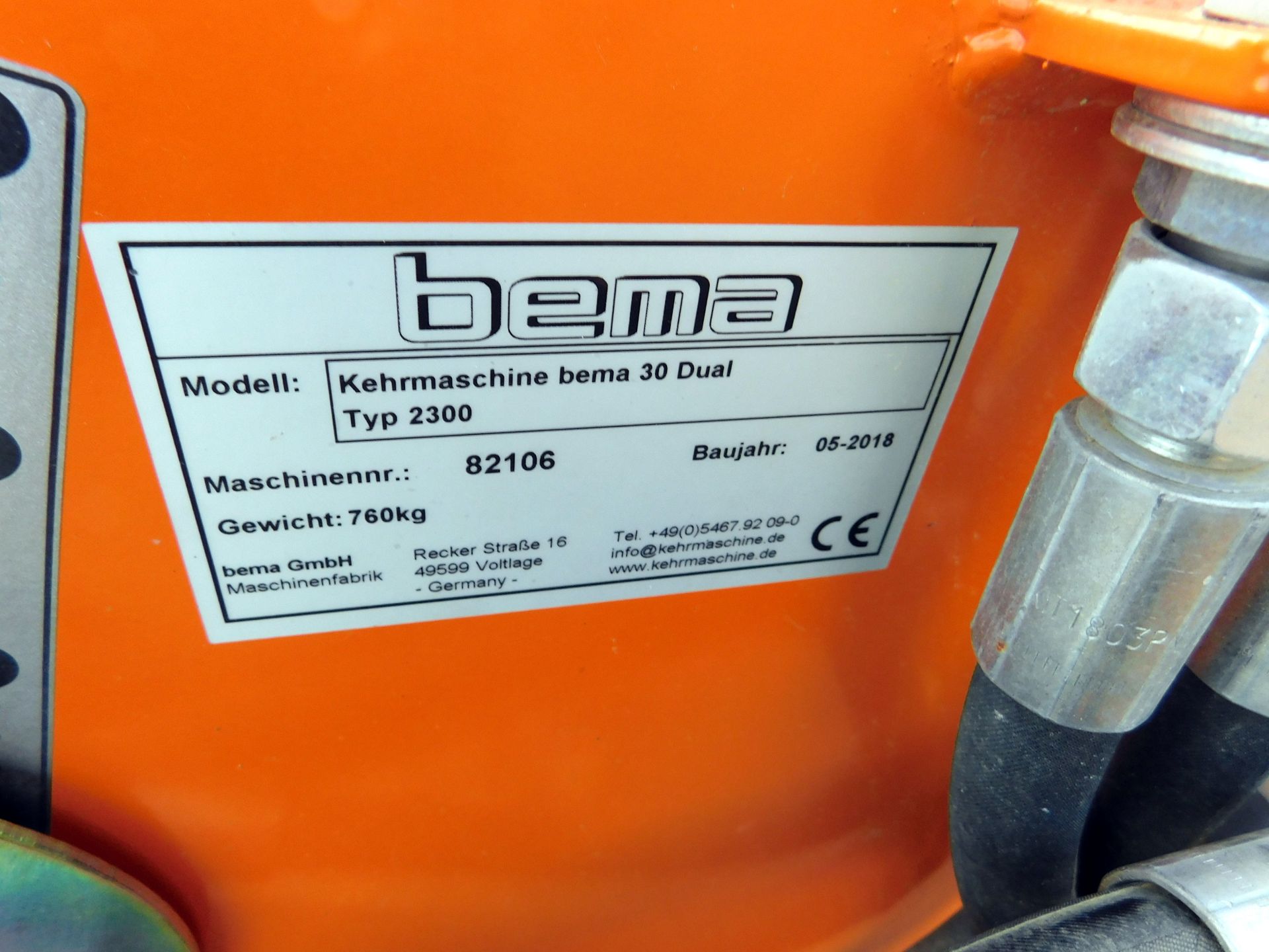2018 Bema 30 Dual Sweeper, Type 2300, serial number 82106 (Located Ramsgate) - Image 3 of 6