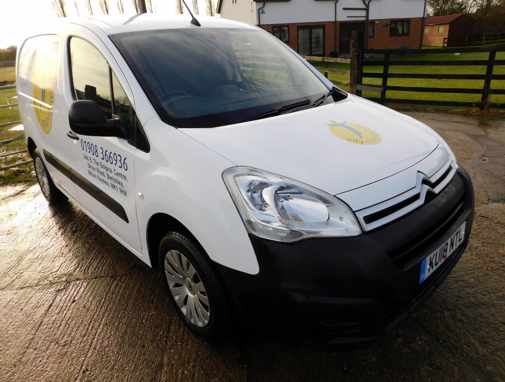 Citroen Berlingo L1 850 Enterprise 1.6 BlueHDI Panel Van, KU18 NTL, First Registered 20/8/18,