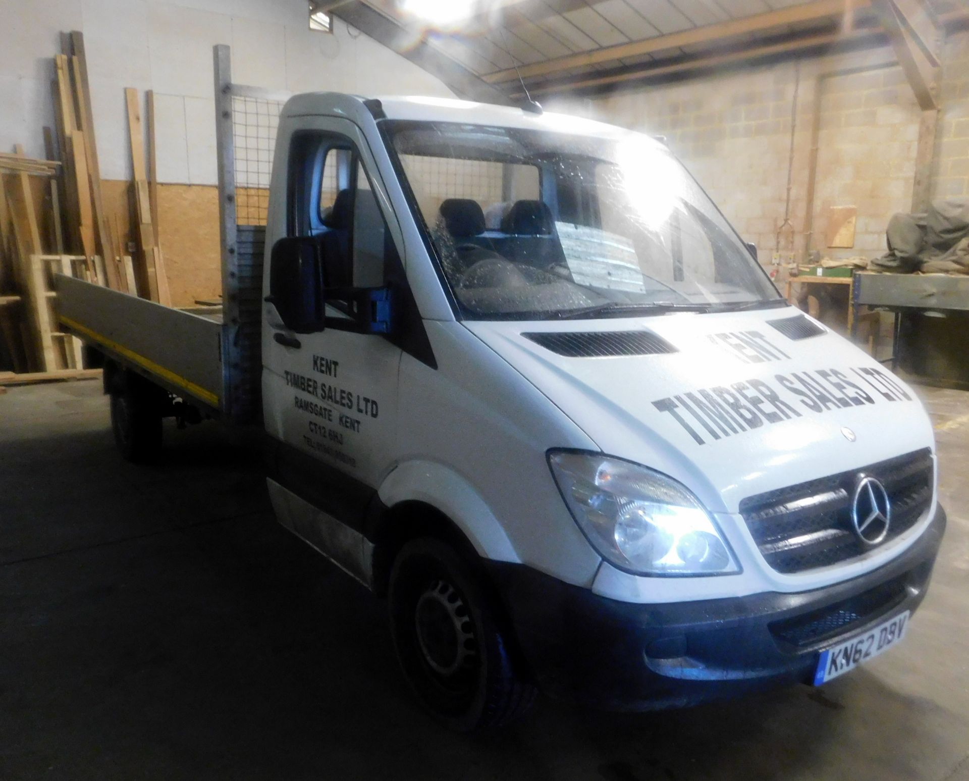 Mercedes Benz Sprinter 313CDI Diesel Drop Side Lorry; Registration Number KN62 DBV, First Registered