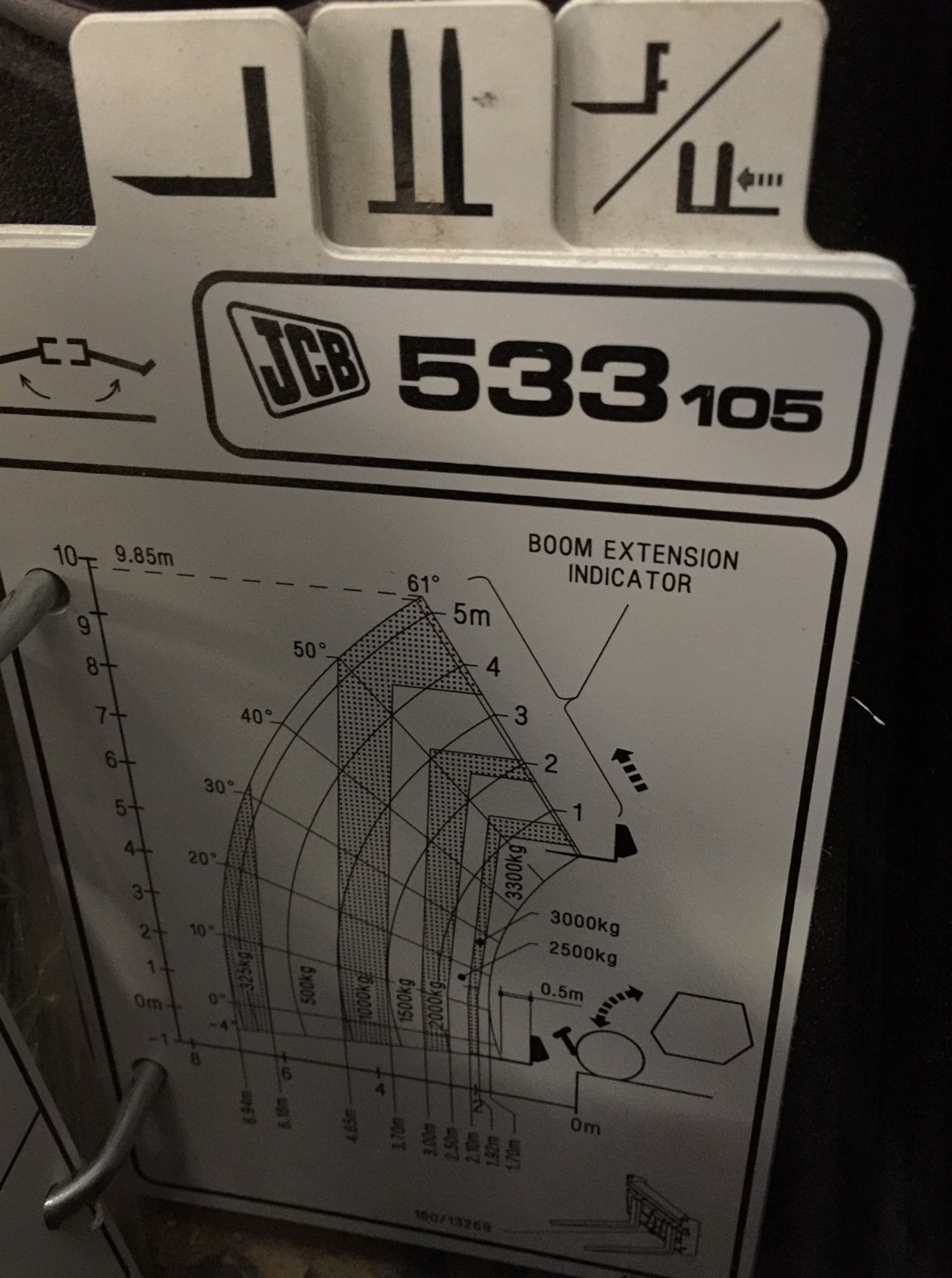 JCB 533-105 Telehandler, FM18 MKN, first registered 13/8/18, s/n JCB5AH7GPJ2728772, c/w Forks & Q- - Image 23 of 24