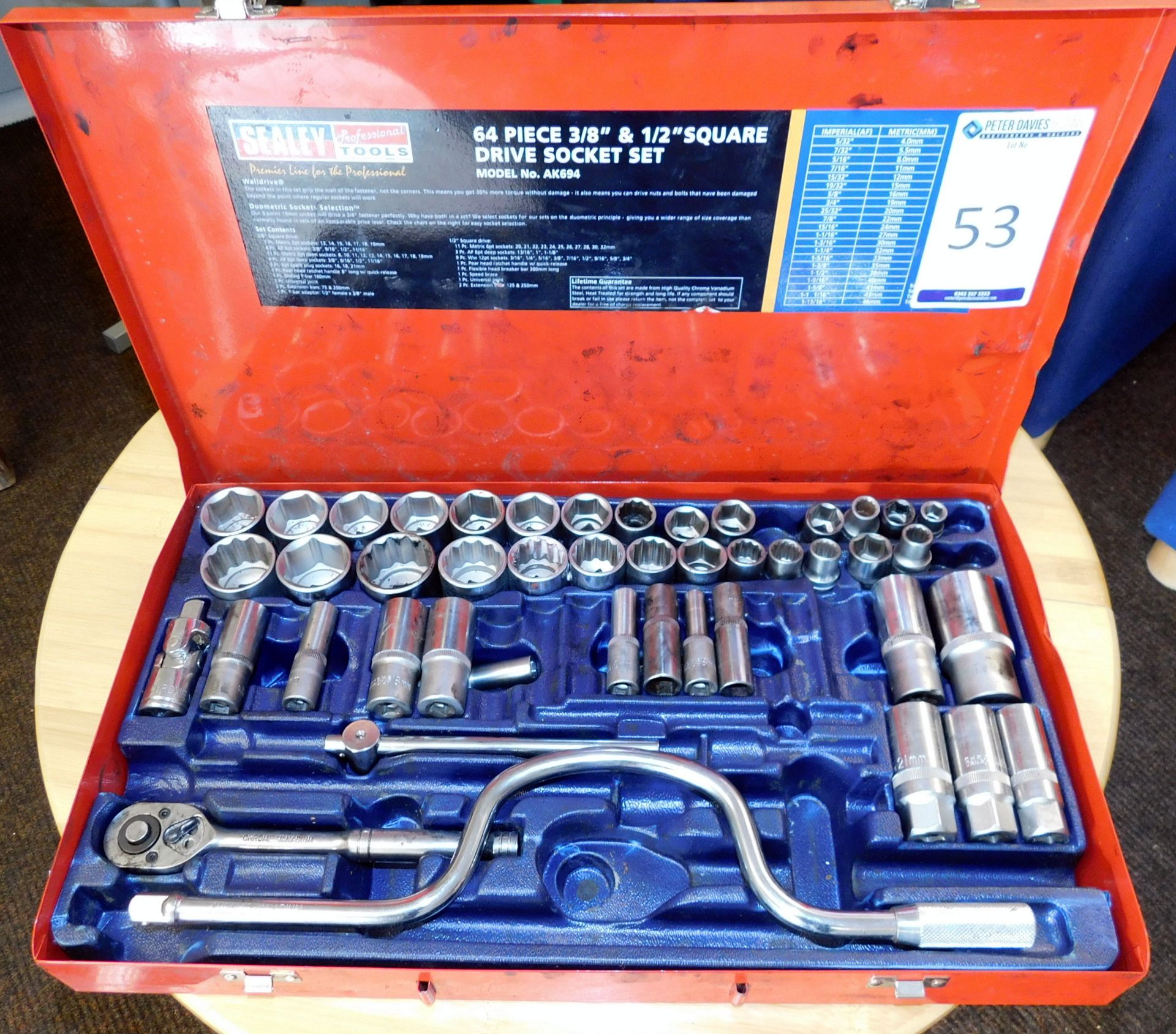 Sealey Drive Socket Set (Incomplete) (Located Warrington) - Image 2 of 2