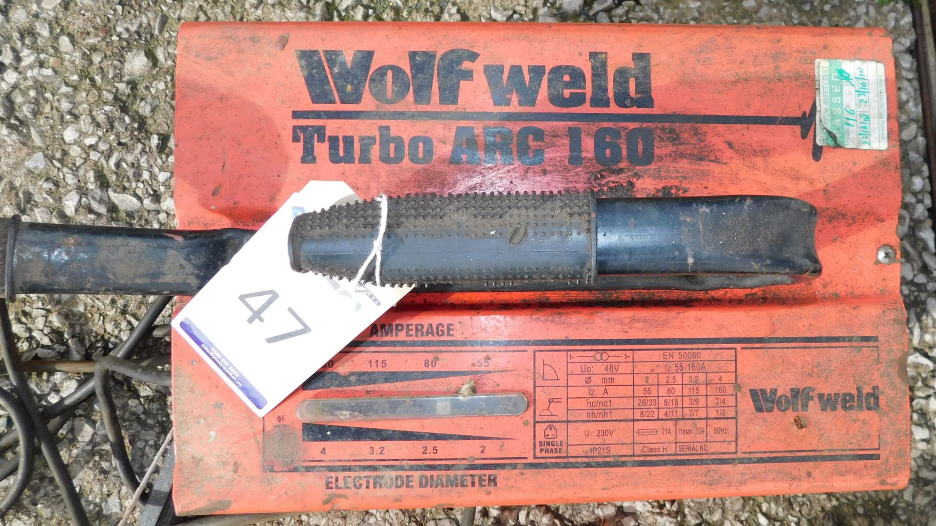 Wolf Weld Turbo Arc 160 Welder (Located Warrington) - Image 3 of 4