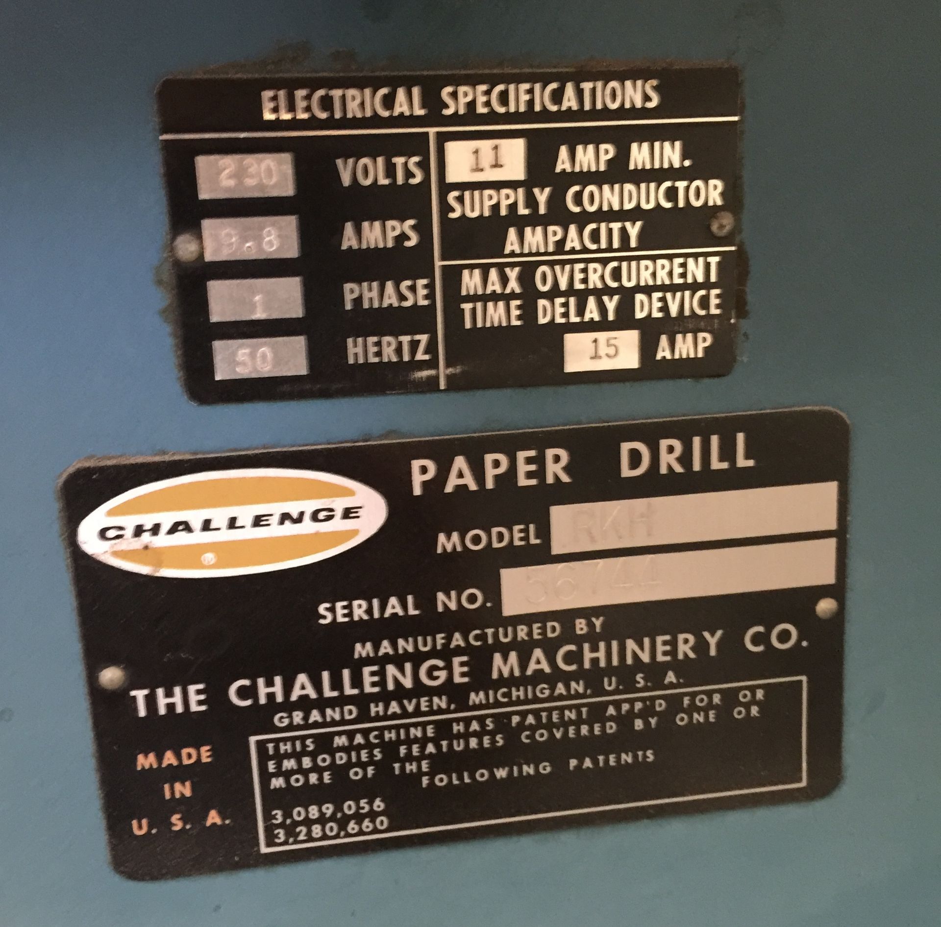 Challenge RKH Paper Drill, Serial Number 56744 (Located Upminster – RM14 3TJ) - Bild 4 aus 4