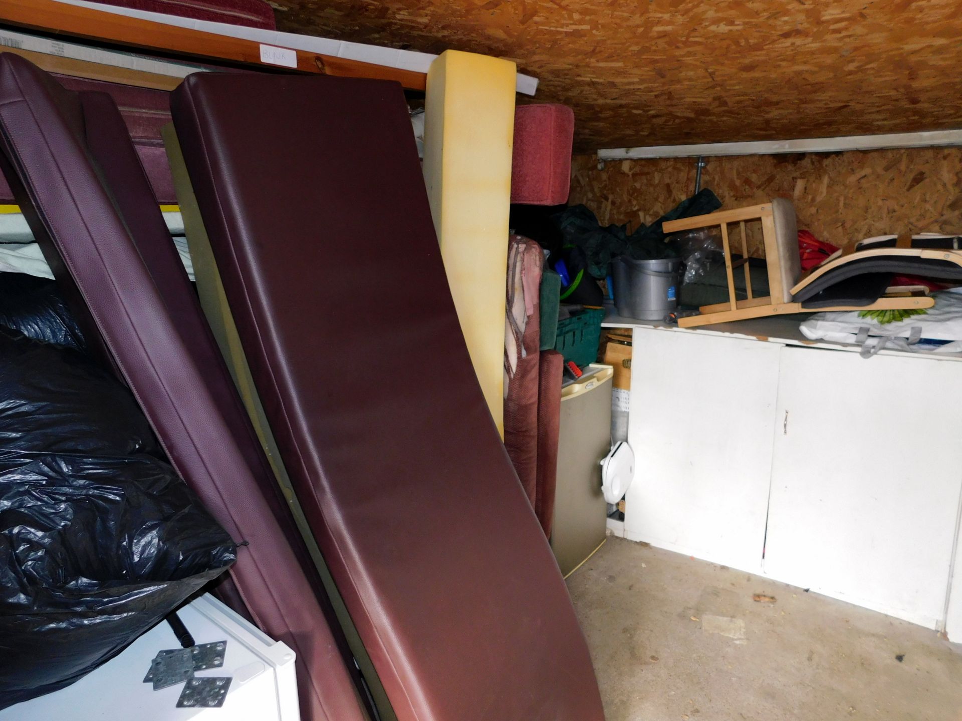 Remaining Contents of Room to include Mattresses & Seat Pads etc. (Located Warrington)