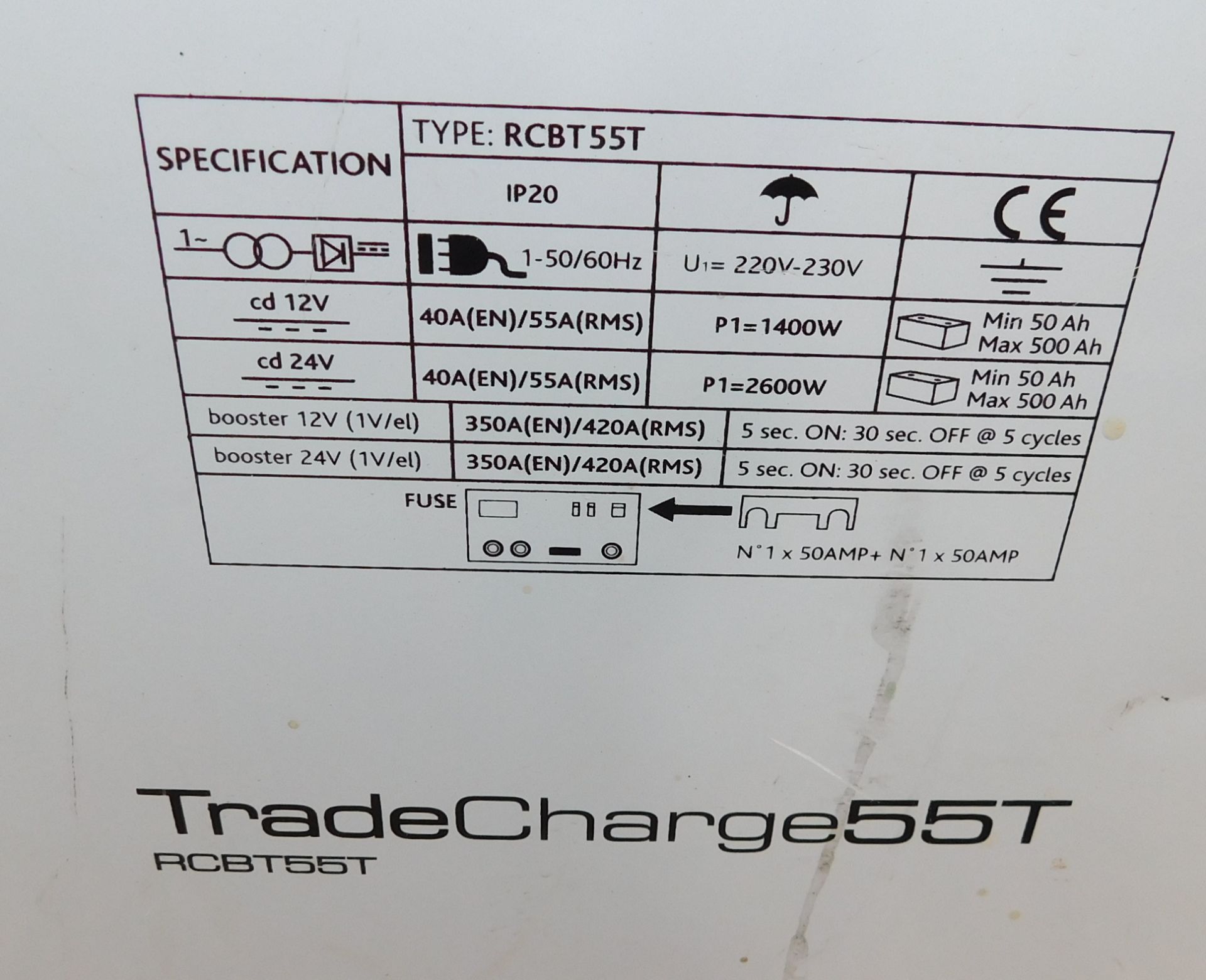 Power Ring Trade Charge 55T Battery Starter (Located Warrington) - Image 3 of 4