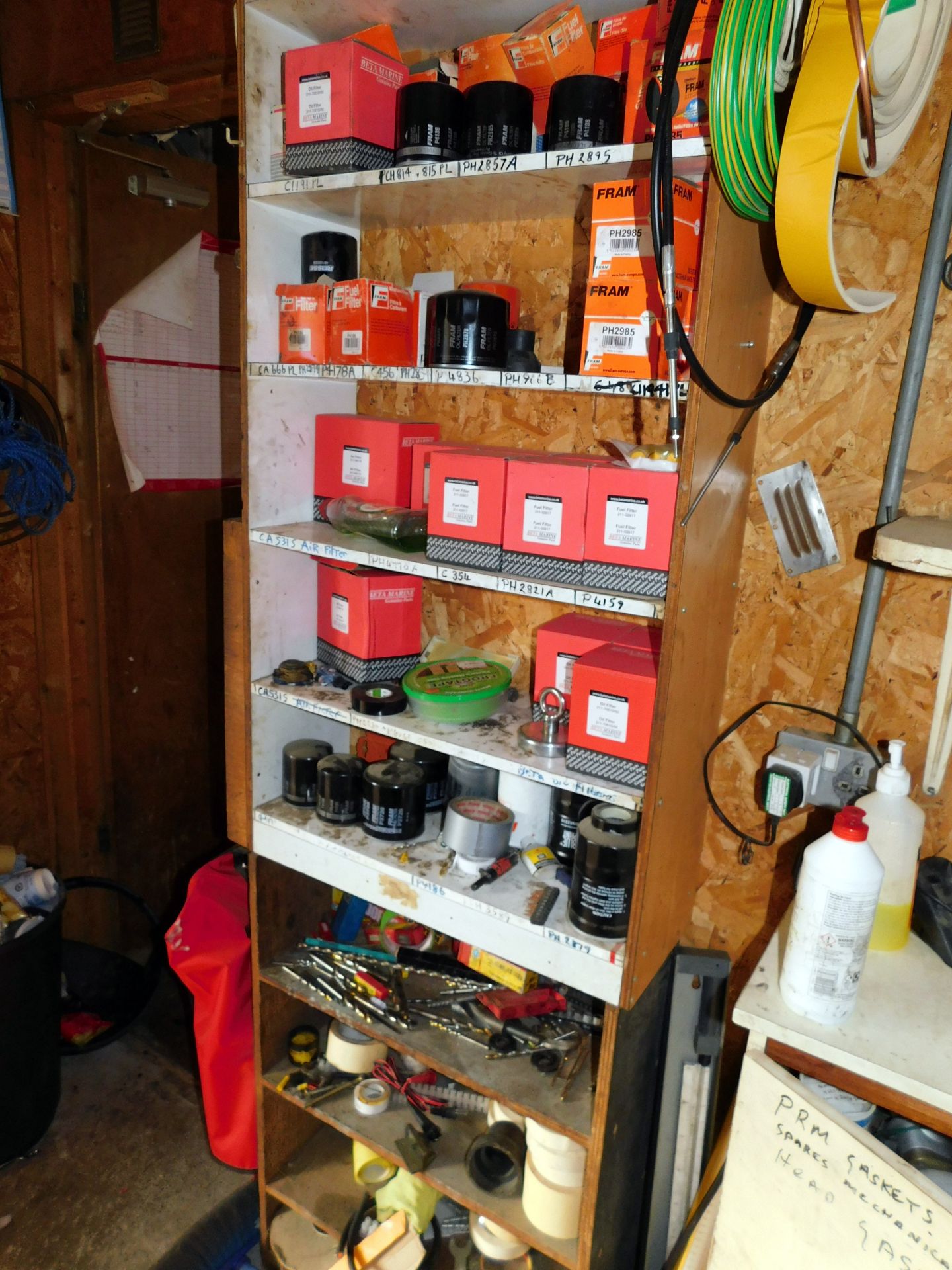 Contents of Office to include:- Oil Filters, Parts &Spares etc. (Located Warrington) - Image 4 of 4