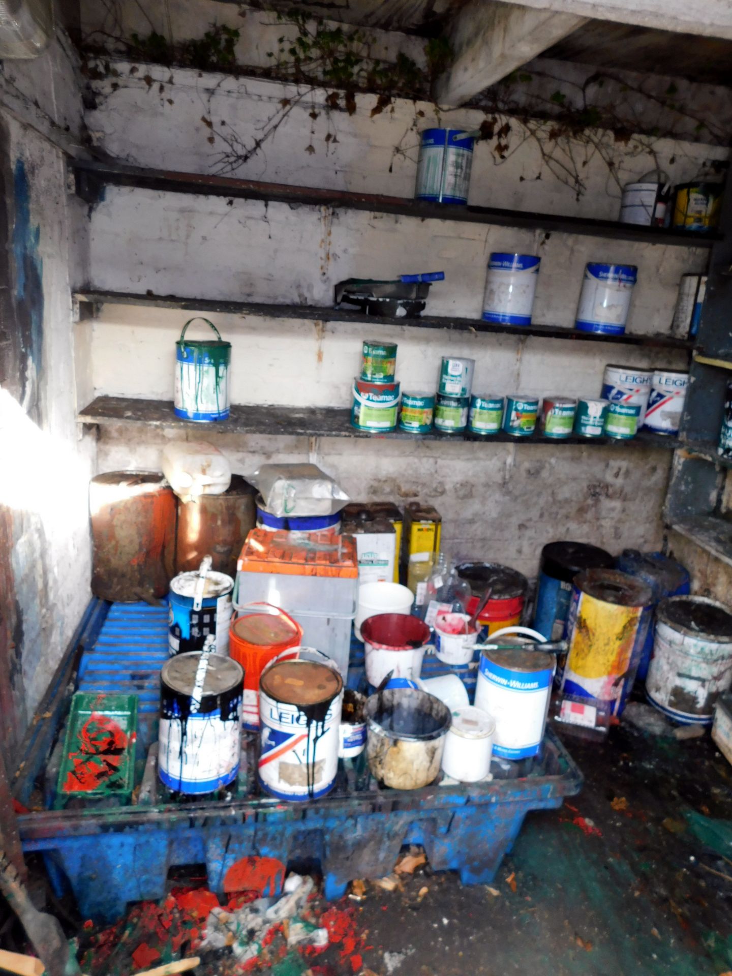 Contents of Paint Room (Located Warrington)