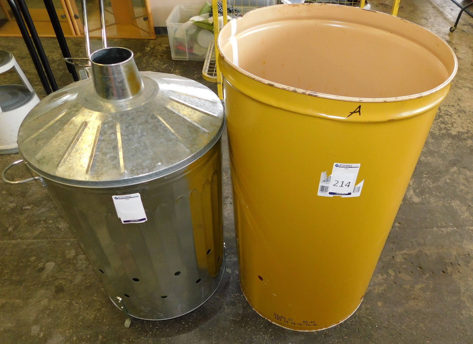 Steel Bin and Steel Incinerator (Located Stockport)