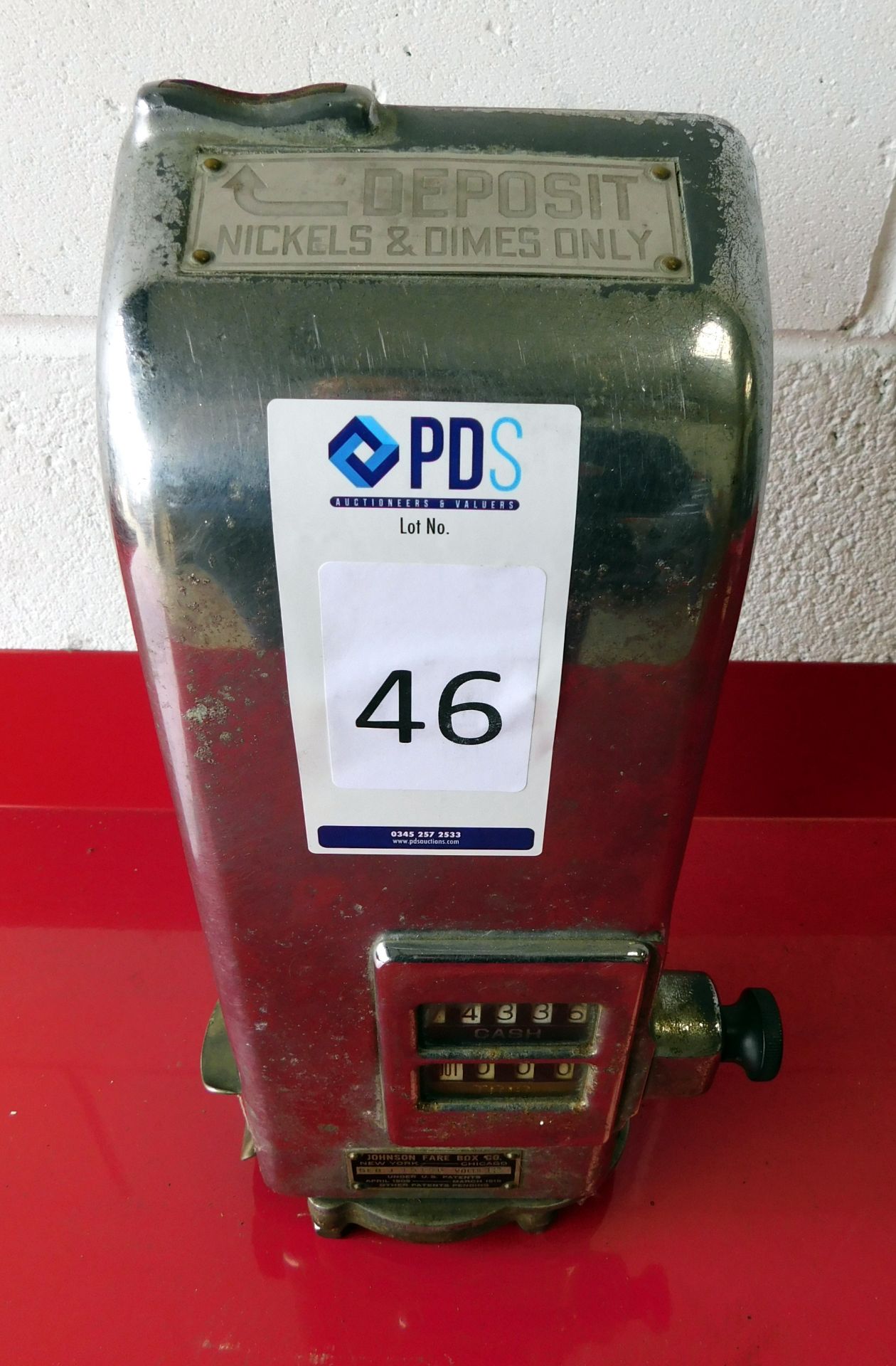 Johnson Fare Box Co New York – Chicago Meter, Serial Number 15156