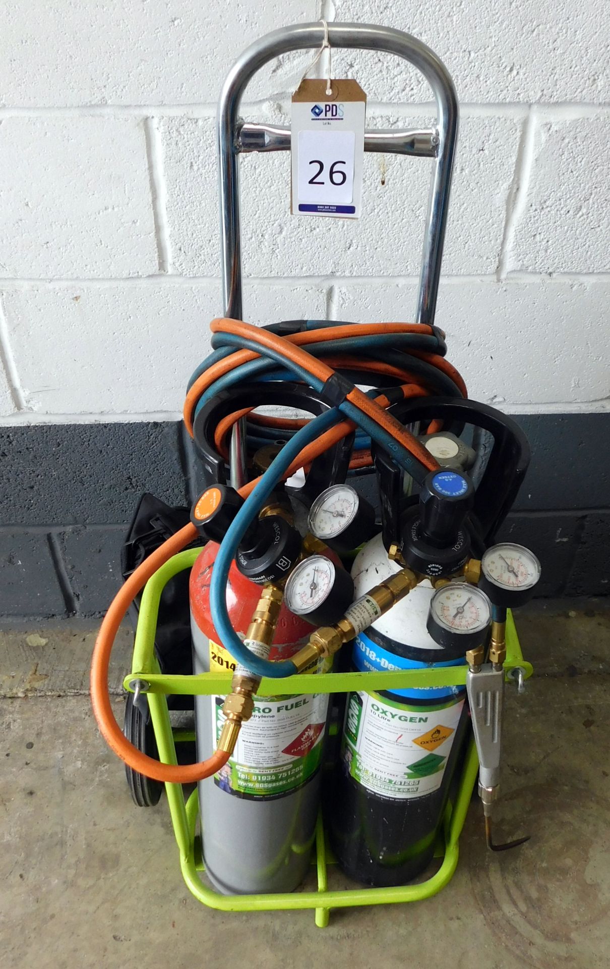Propane Welding Set And Small Trolley (Excludes Cylinders)
