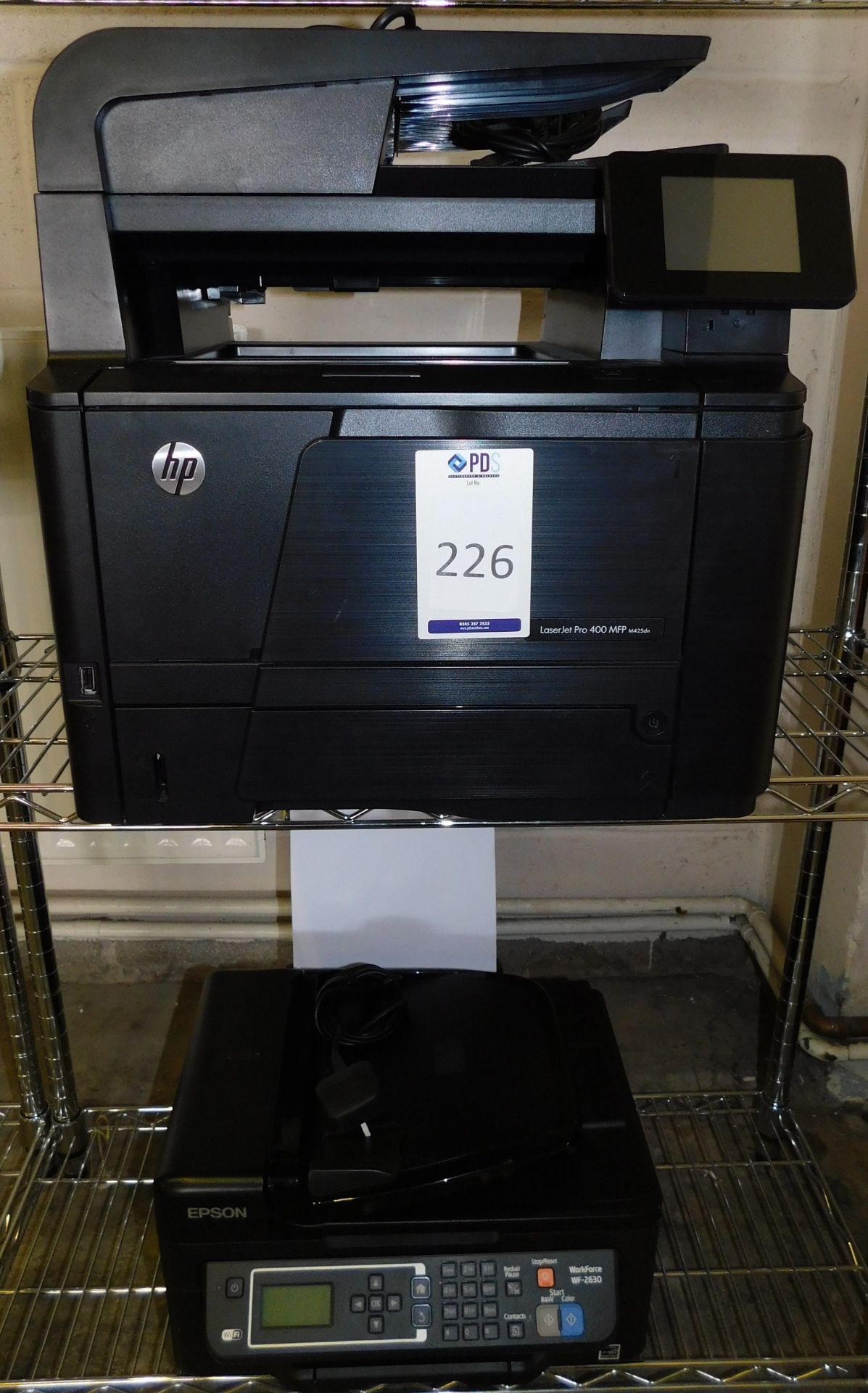 HP Laserjet Pro 400MFP and Epson WF-2630 Printers (Located Stockport)