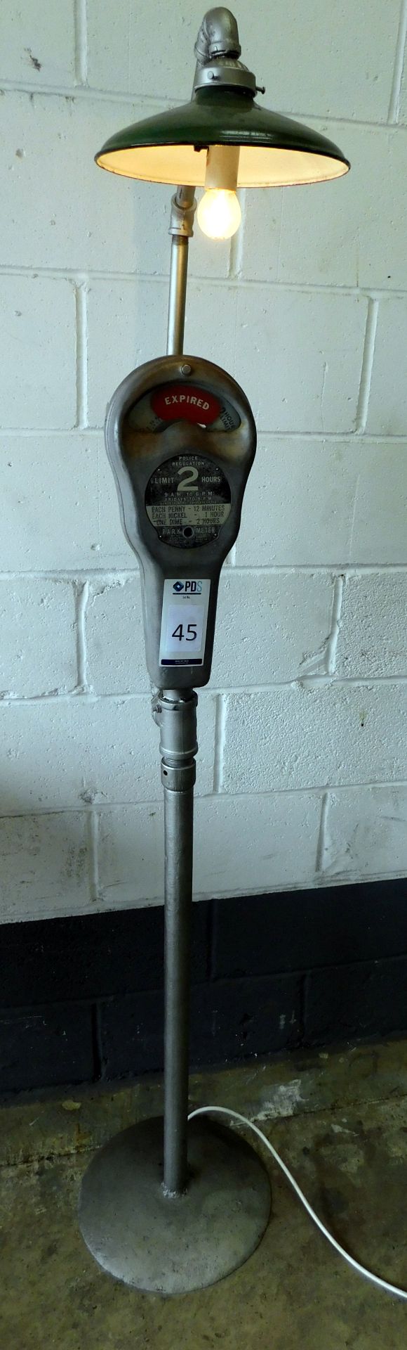 Repurposed Parking Meter Standard Lamp