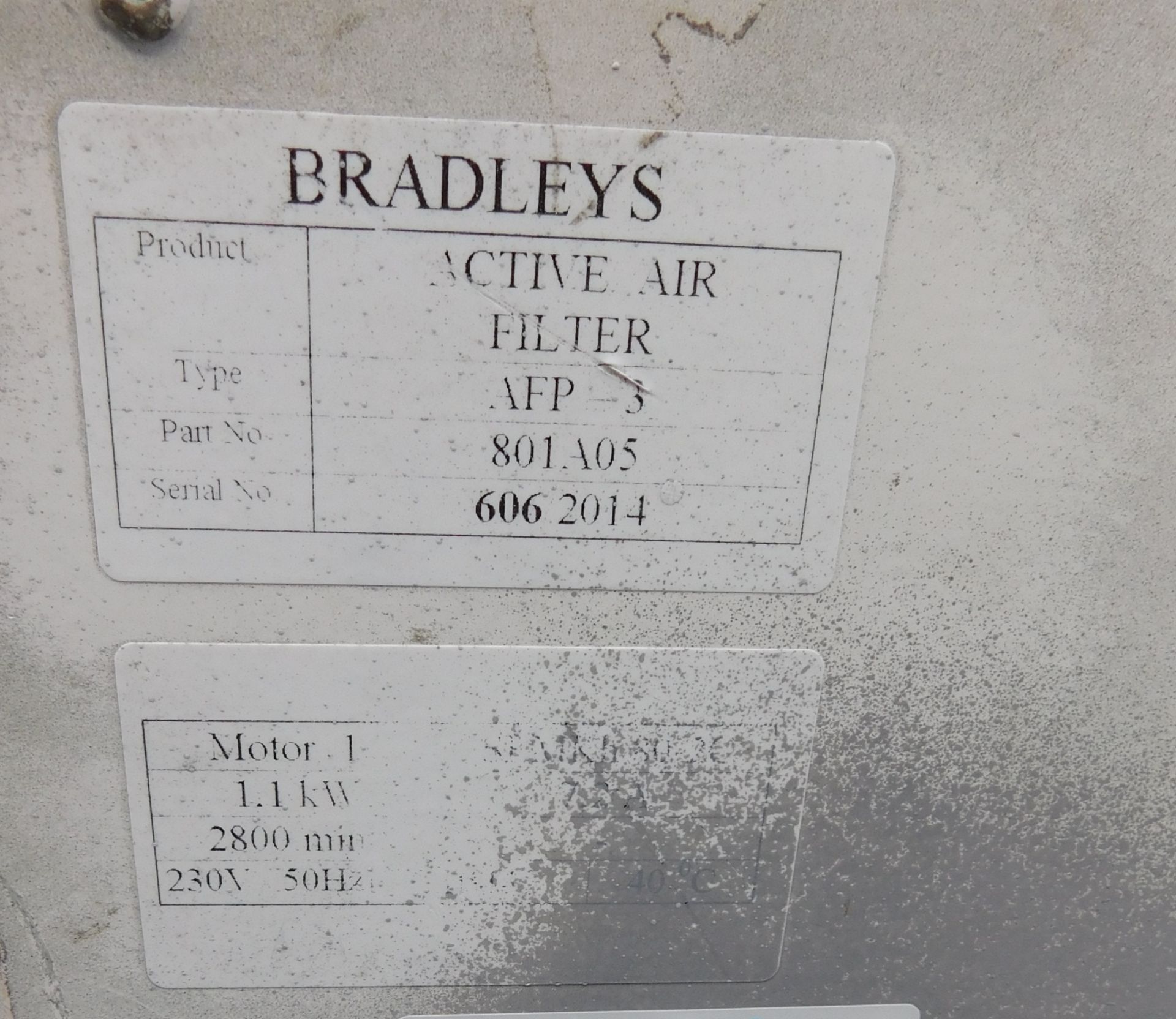 Bradleys Active Air AFP-3 Fume Extractor, 240v - Image 2 of 4