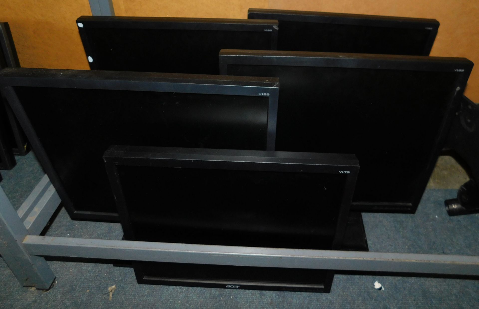 Twenty Four Acer Monitors (No Stands) with Five Freestanding Brackets (Located Stockport) - Image 3 of 4