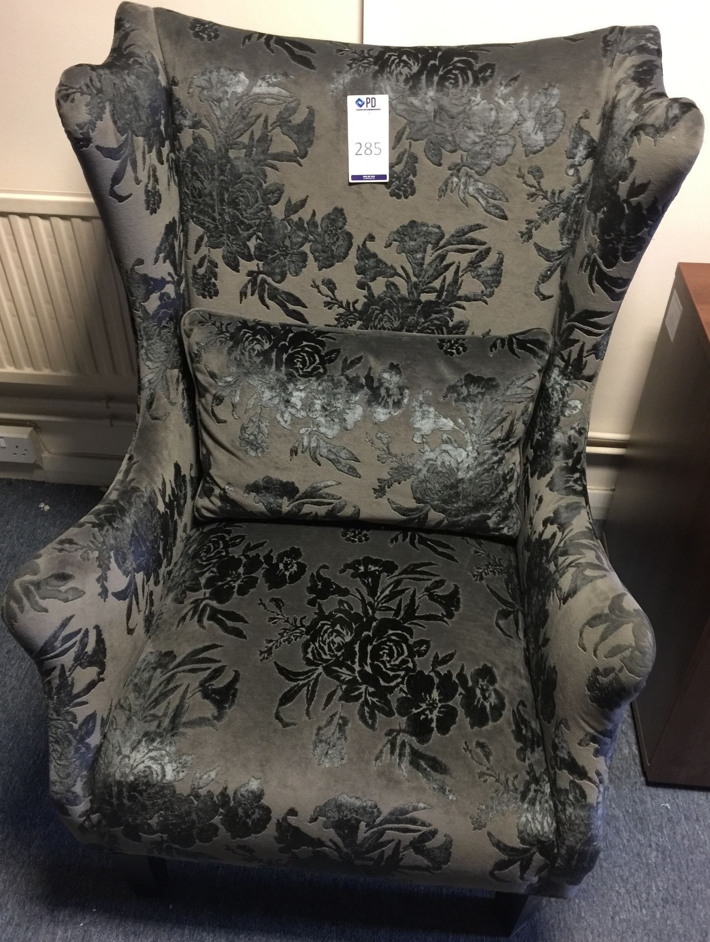 Jamesons Bespoke Armchair In Damask Effect Fabric (First Floor) (Approximate Retail £900)