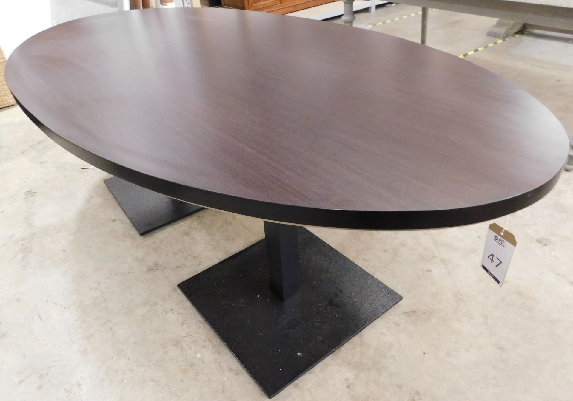 “Inside Out” Rosewood Veneered Oval Shaped Bespoke Dining Table (Approximate Retail £3,300)