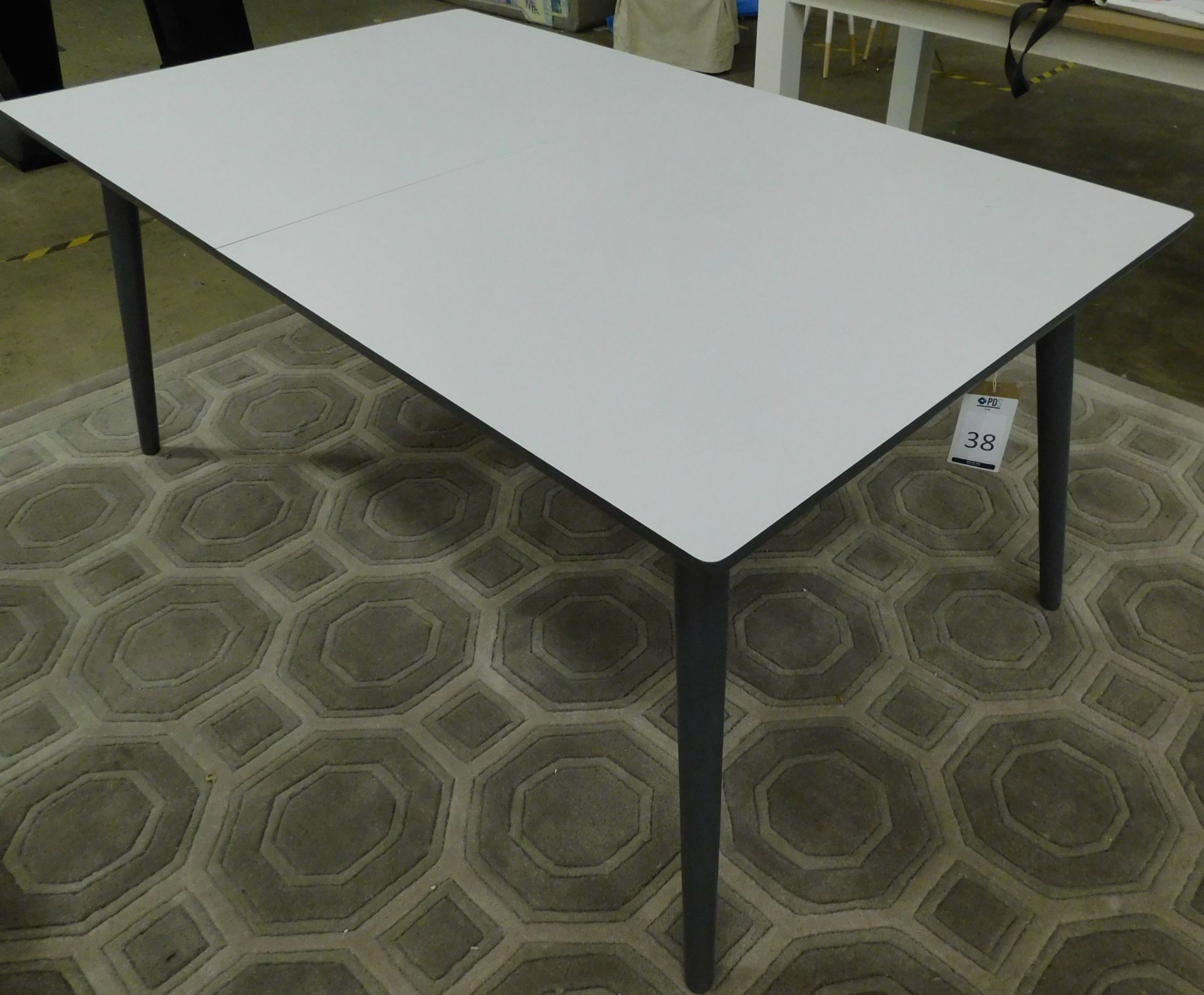 John Lewis Marco Laminated Table On Turned Supports (Approximate Retail £450) (5ft 8in Long) - Image 2 of 2