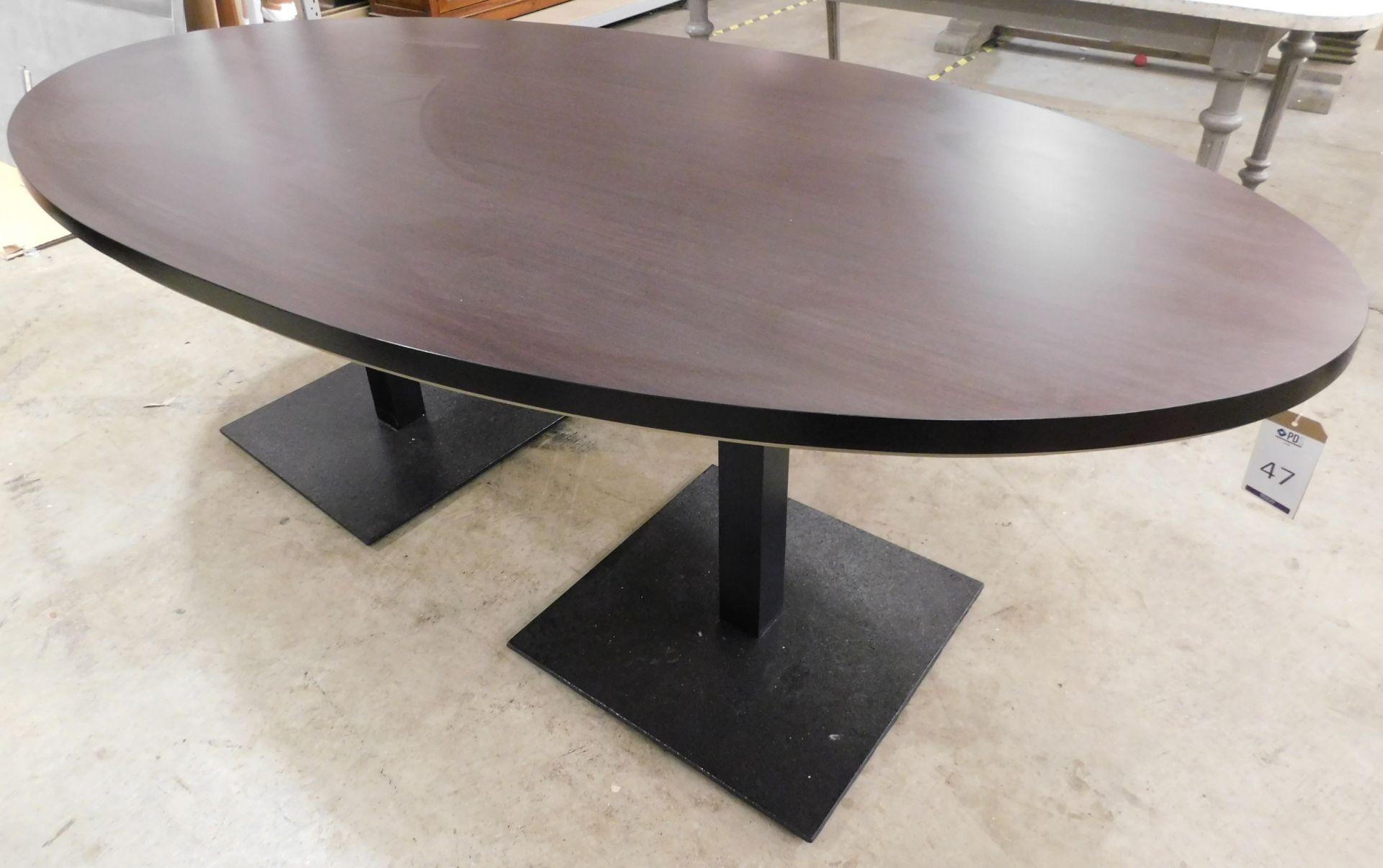 “Inside Out” Rosewood Veneered Oval Shaped Bespoke Dining Table (Approximate Retail £3,300) - Image 3 of 3