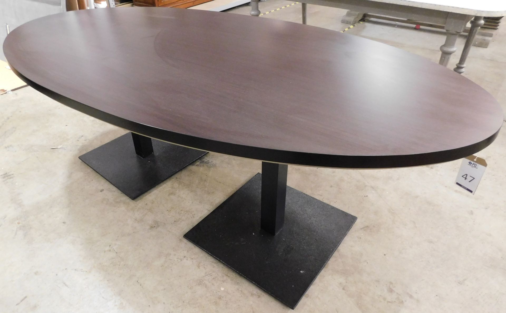 “Inside Out” Rosewood Veneered Oval Shaped Bespoke Dining Table (Approximate Retail £3,300) - Image 2 of 3