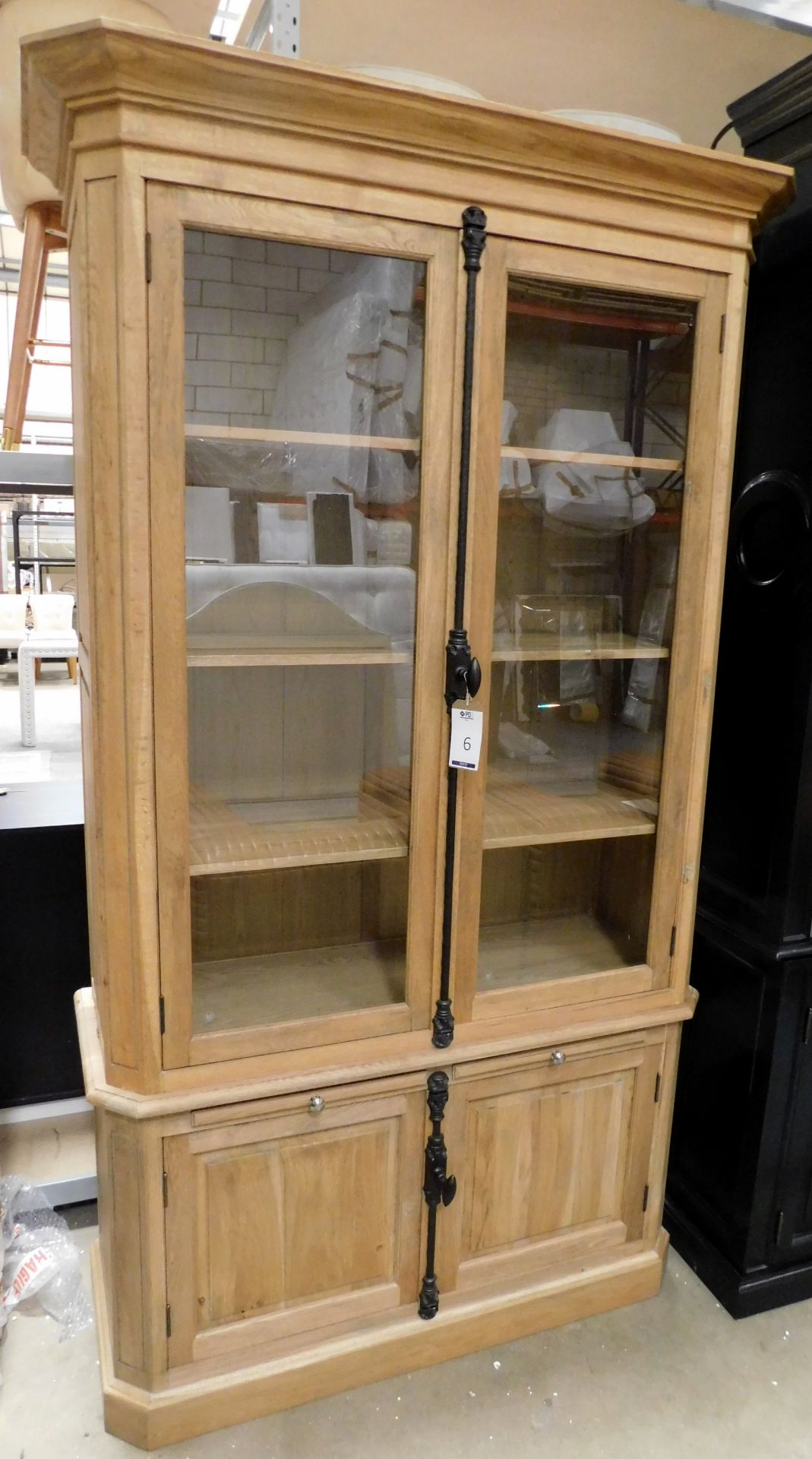 Coach House RNG Oak Display Cabinet (Approximate Retail £1,800) (4ft Wide, 7ft 7in High) - Image 2 of 2