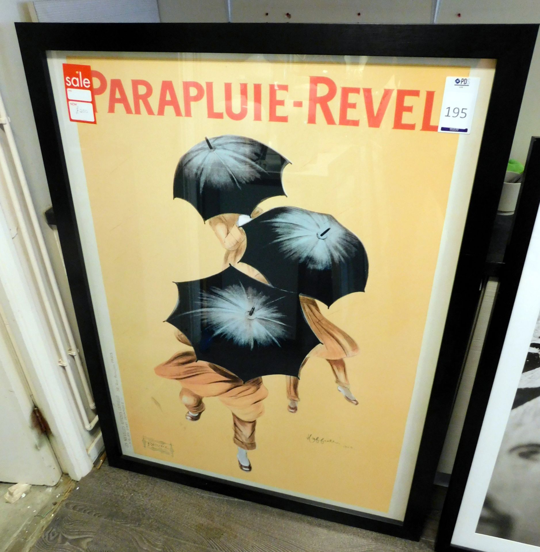 Reproduction French Poster In Ebonised Effect Frame