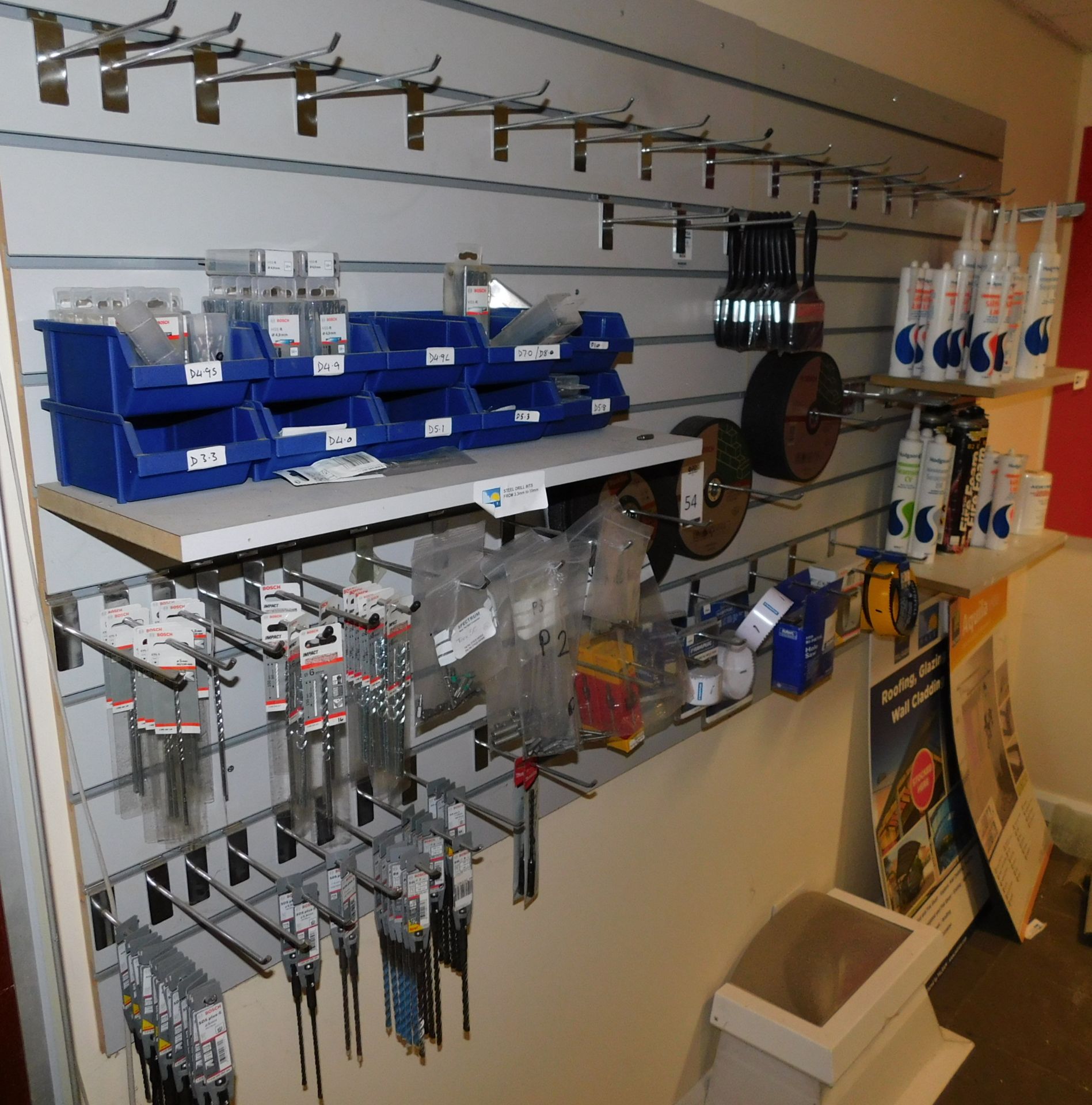 Quantity of Stock in Trade Counter to Include Drill Bits, Silicones Etc. - Image 2 of 4