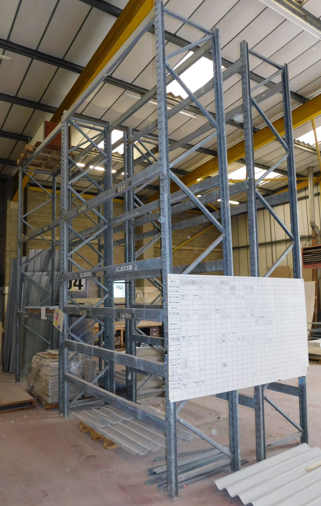 Four Bays of Heavy Duty Boltless Pallet Racking, with Eight 5.5m Uprights & Thirty Two Cross - Image 3 of 3