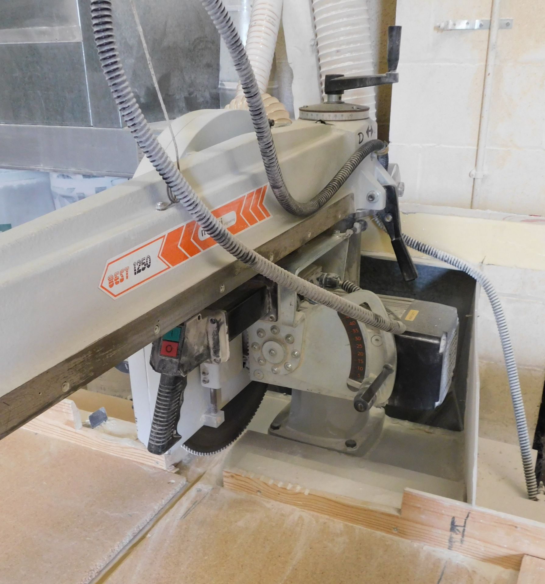 Maggi Best 1250 SEGA RADIALE Pull Out Cross Cut Saw, 2005, S/N 1570500048, 22in Blade - Image 6 of 7