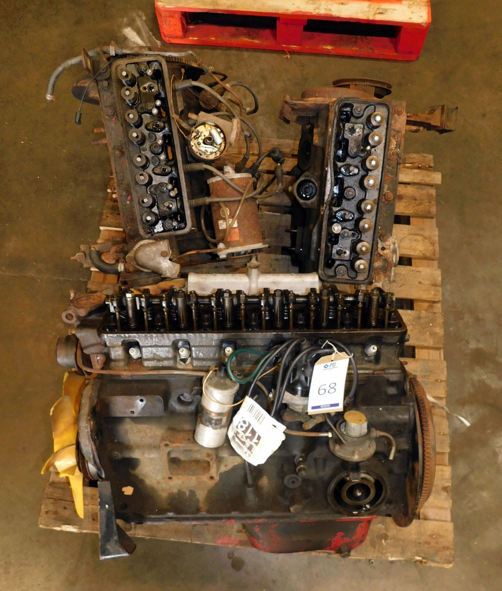 Pallet Comprising 6 Cylinder Engine, Engine No; ME52248HE, 2 4-Cylinder Engines, Engine Numbers;