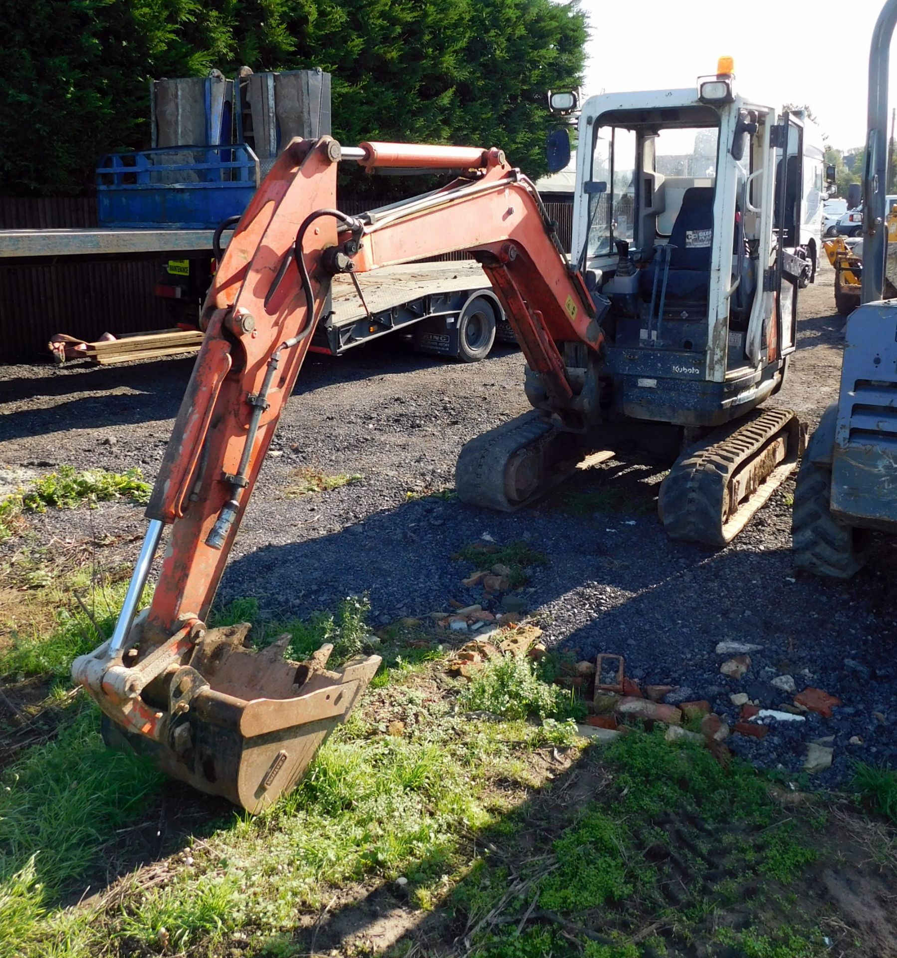 Kubota KX71-3 Mini Excavator, Rubber Tracks, Blade, Offset, Piped., serial number - Image 3 of 15