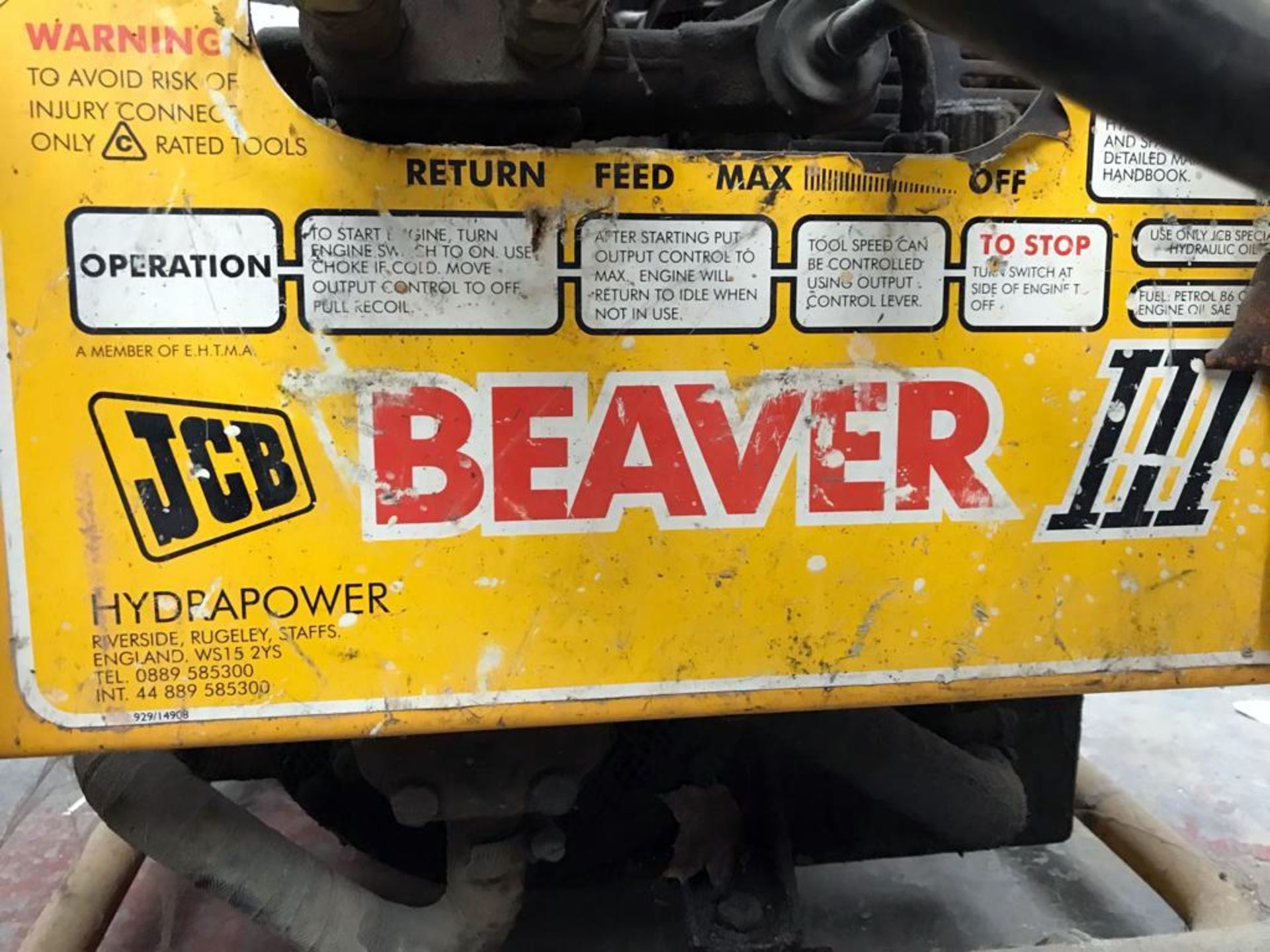 JCB Beaver 3 Heavy Duty Breaker (Located Milton Keynes, Viewing by Appointment – see General Notes) - Image 3 of 3