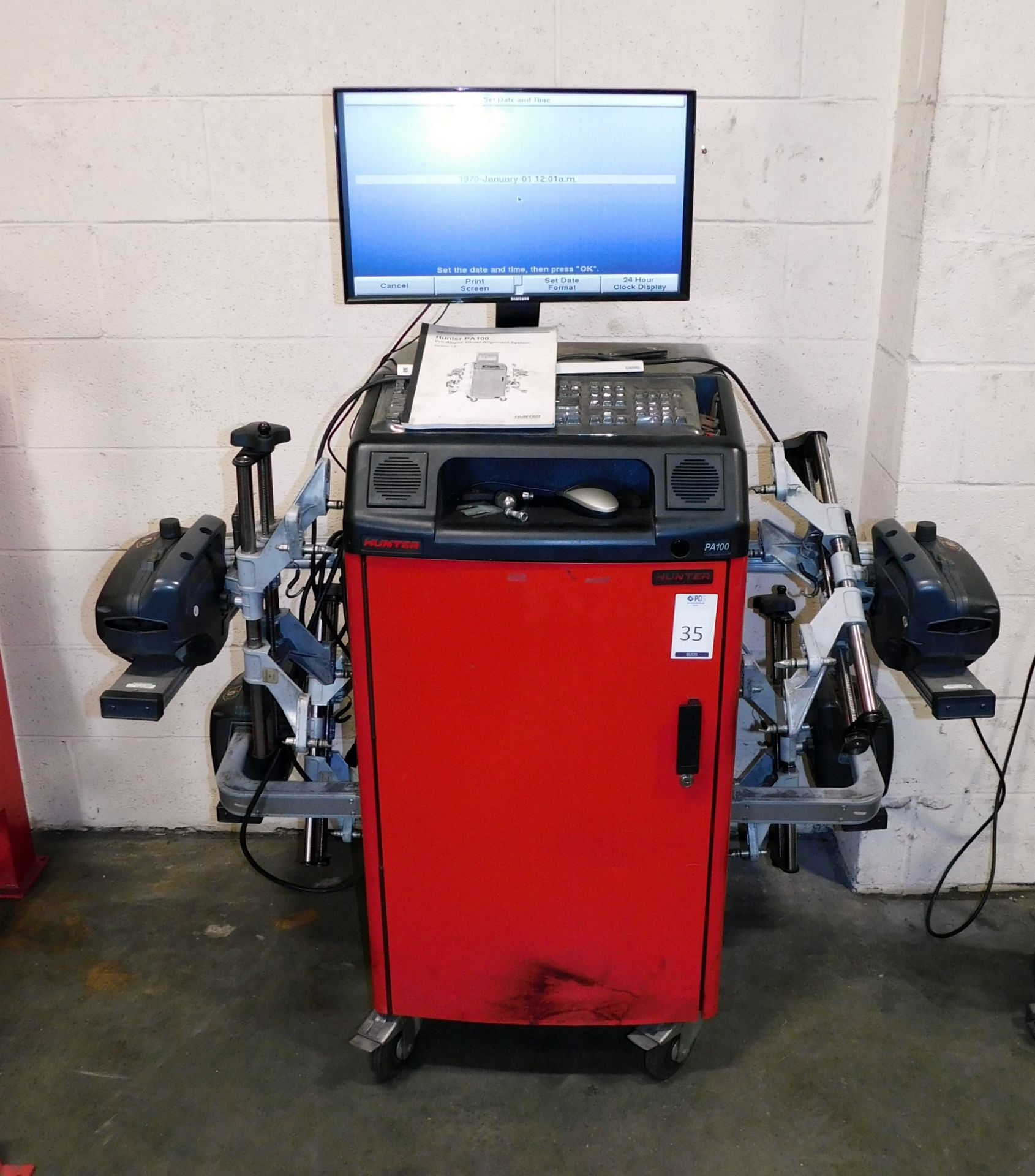 Hunter PA100 Proalign Wheel Alignment System (Located Unit G, Harlow House, Shelton Road,