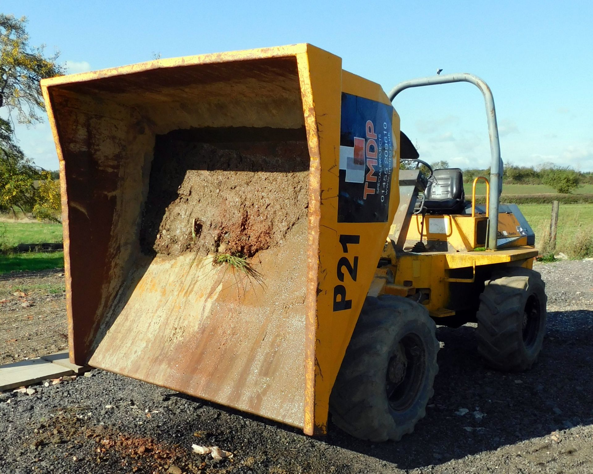 Terex 6003 PTFA 6t dumper, serial number SLBD1N00E505ET228 (Ignition Issue but Runs & Drives) ( - Image 9 of 11