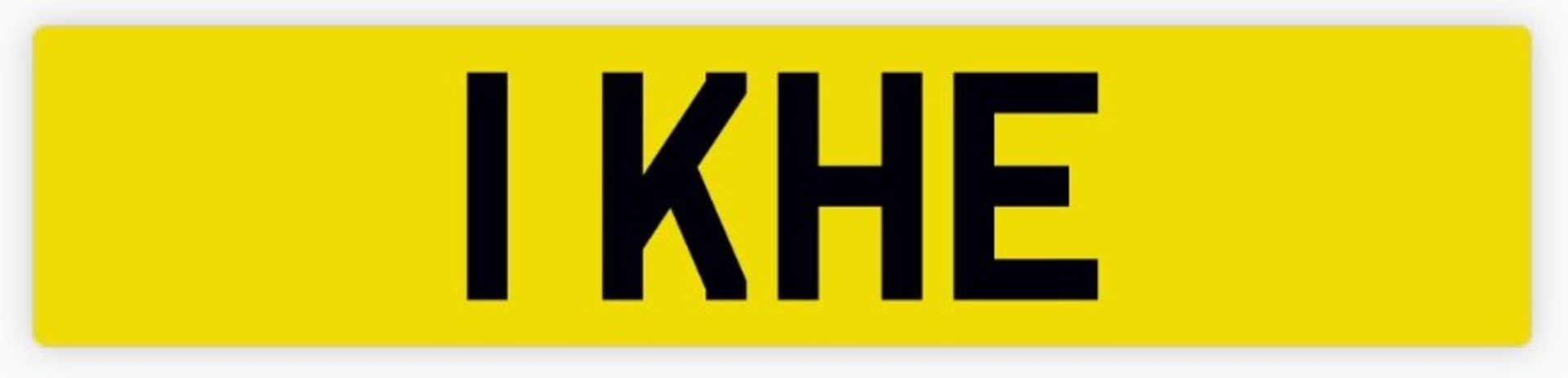 Cherished Registration Plate 1 KHE on Retention Certificate (Documents in Office)