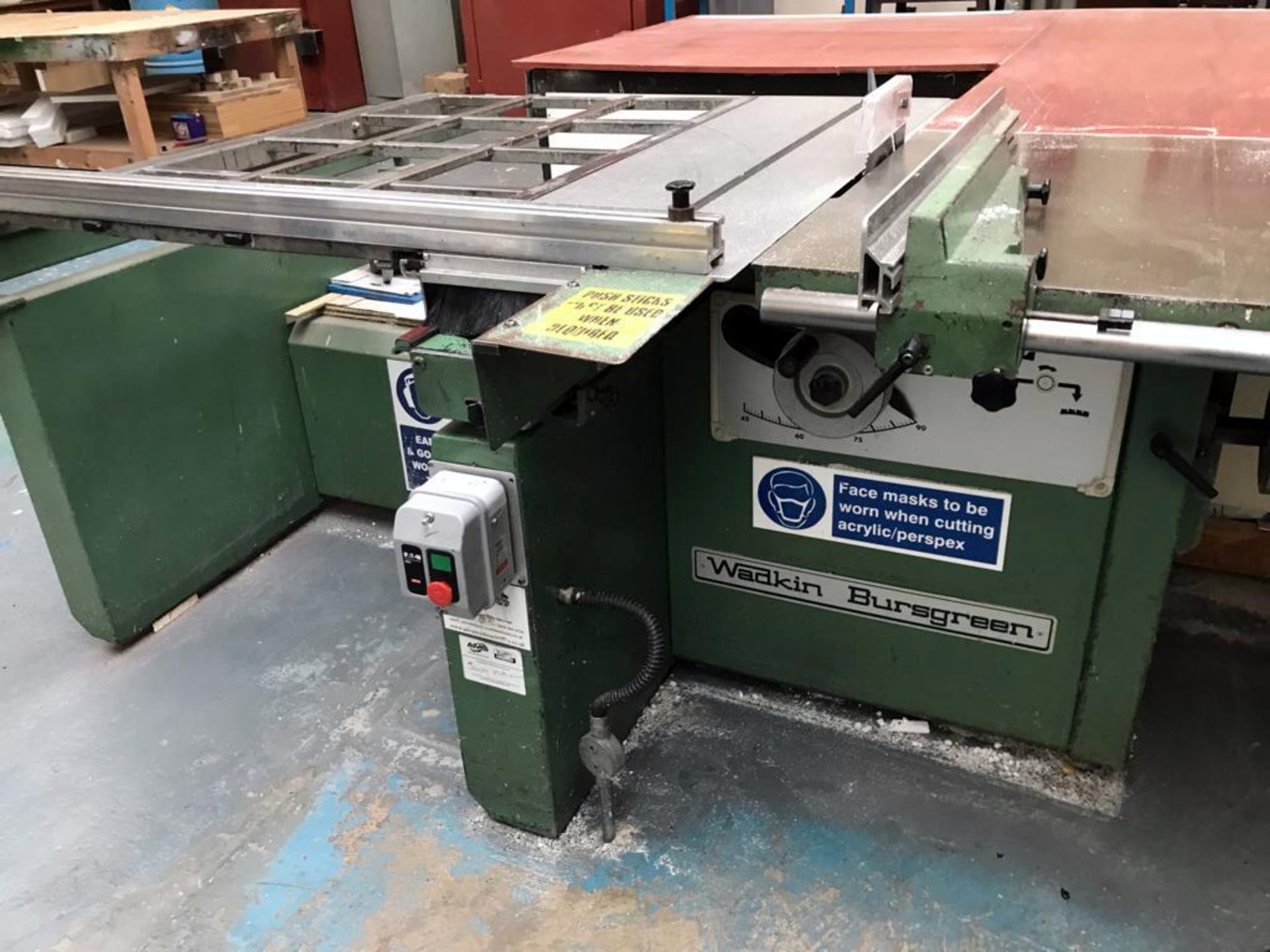Wadkin Bursgreen Sliding Table Saw (Located Milton Keynes, Viewing by Appointment – see General - Image 2 of 3