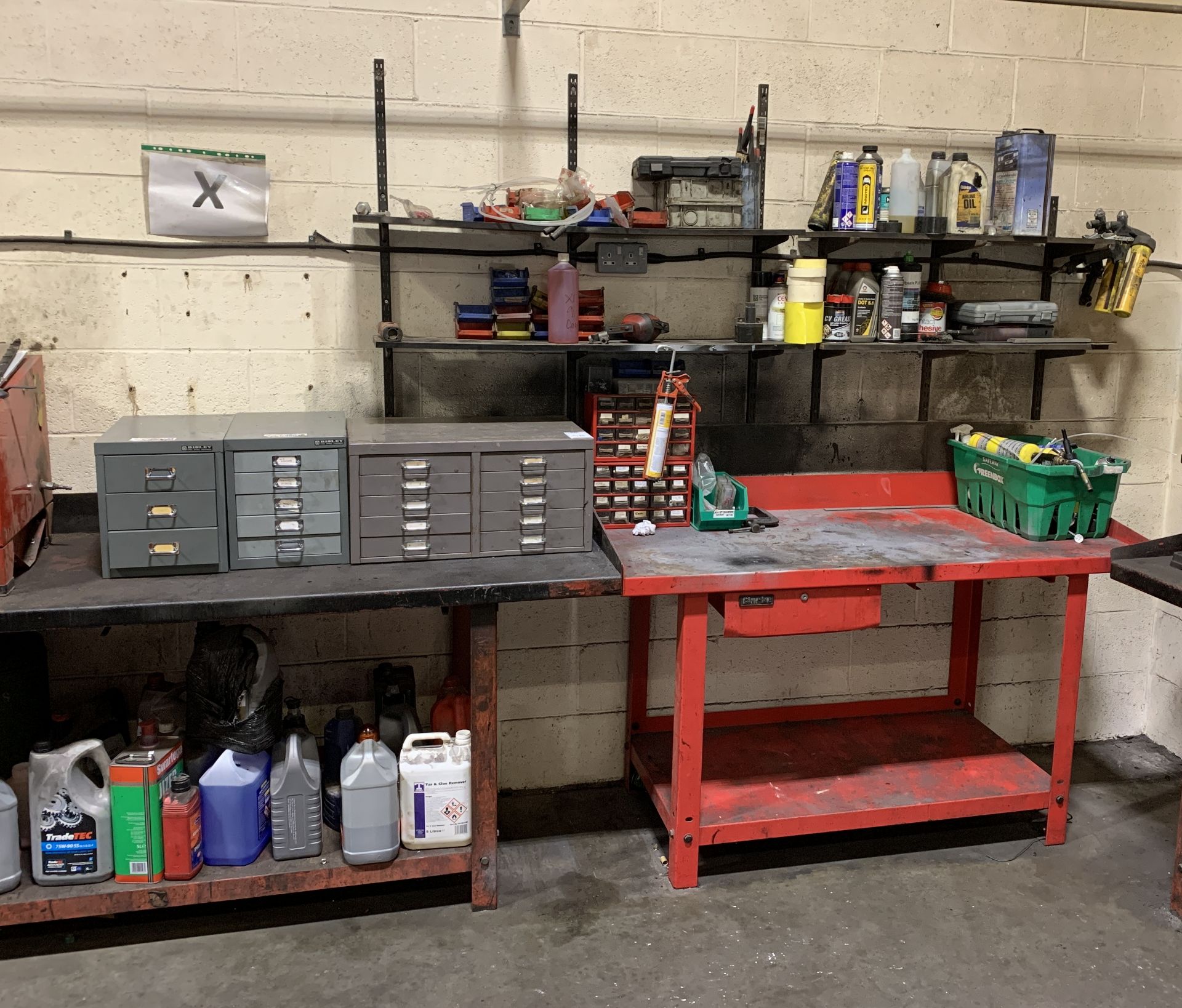 2 Workbenches & Quantity of Assorted Tools & Fixings etc. (Located Unit G, Harlow House, Shelton