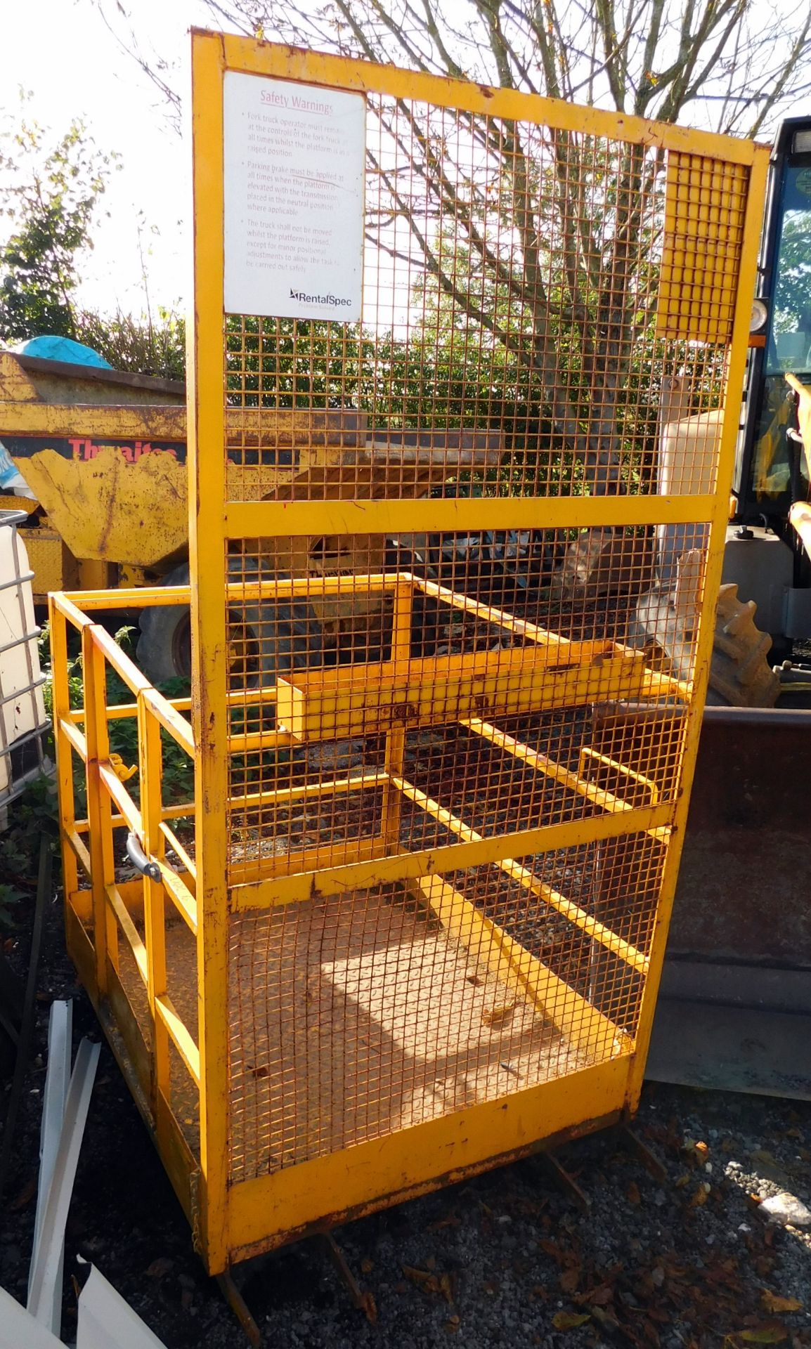 Steel Forklift Mounted Man Cage (Located Milton Keynes, Viewing by Appointment – see General Notes) - Image 2 of 4