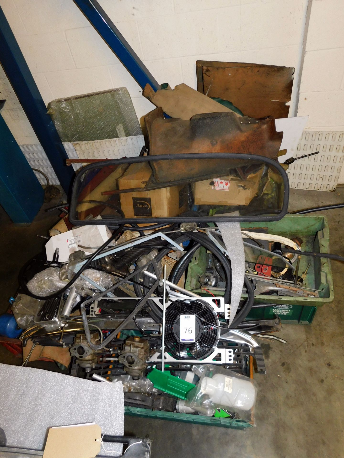 Miscellaneous Triumph Parts Including Mark Rear Screen for Hardtop (Located Unit G, Harlow House,