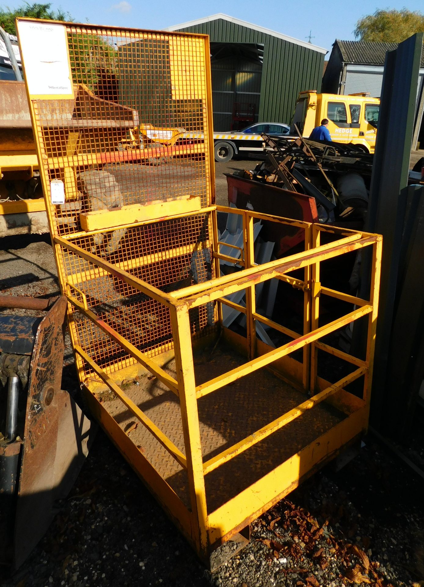 Steel Forklift Mounted Man Cage (Located Milton Keynes, Viewing by Appointment – see General Notes) - Image 4 of 4