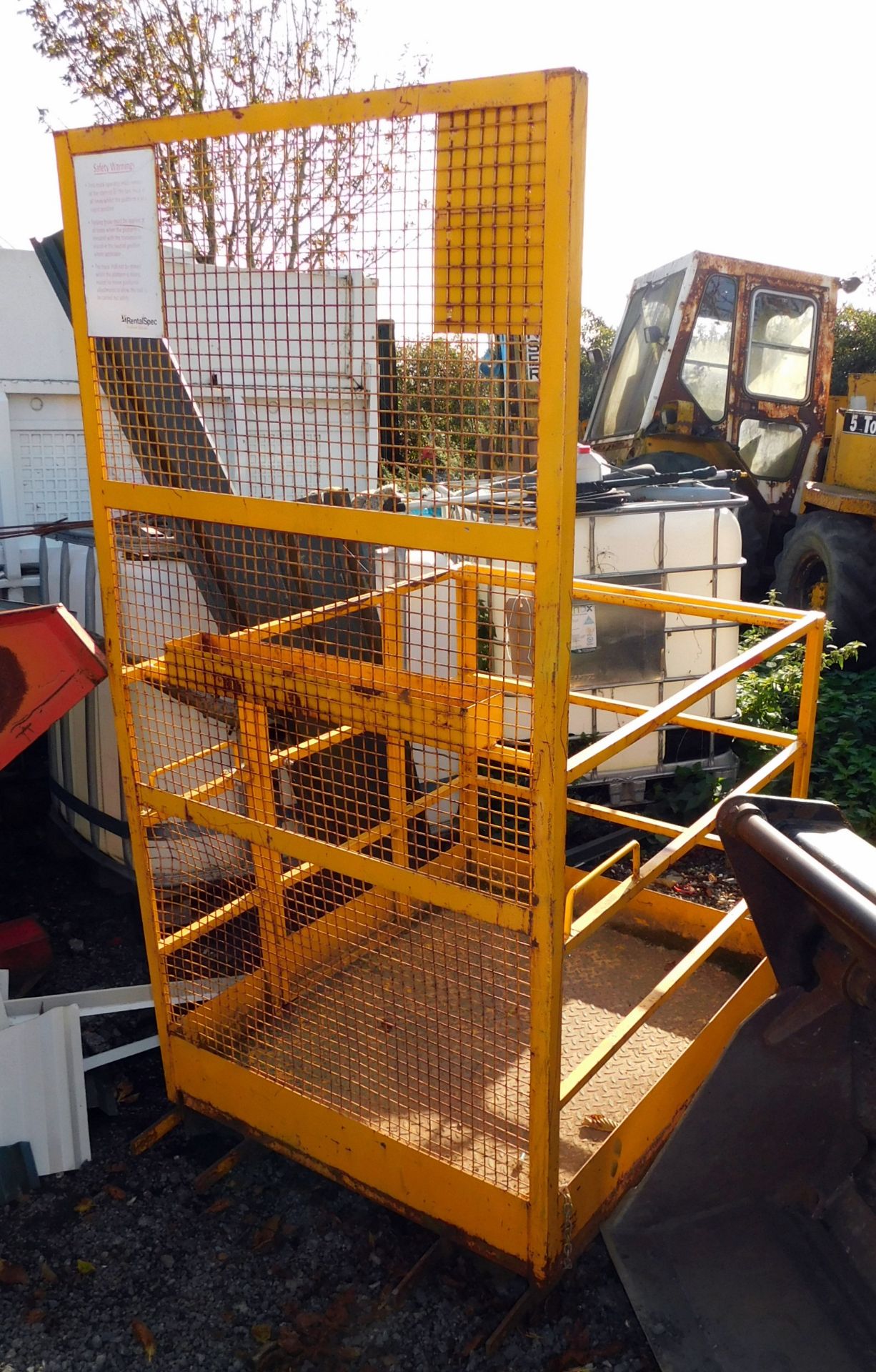 Steel Forklift Mounted Man Cage (Located Milton Keynes, Viewing by Appointment – see General Notes) - Image 3 of 4