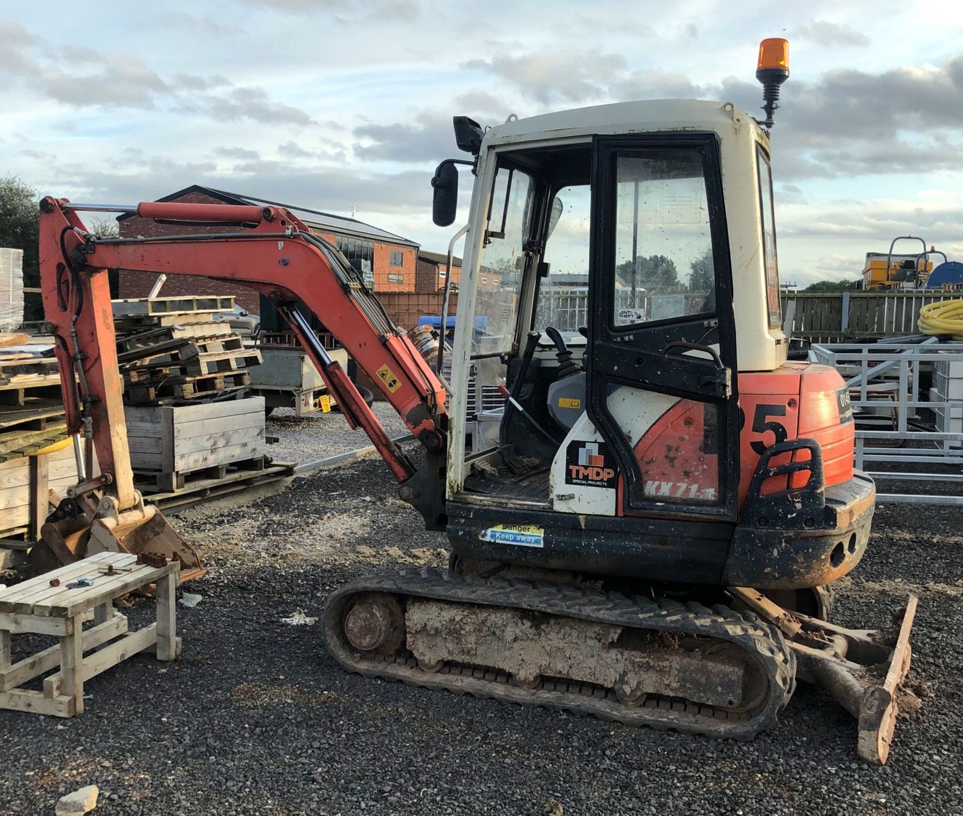 Kubota KX71-3 Mini Excavator, Rubber Tracks, Blade, Offset, Piped., serial number - Image 15 of 15