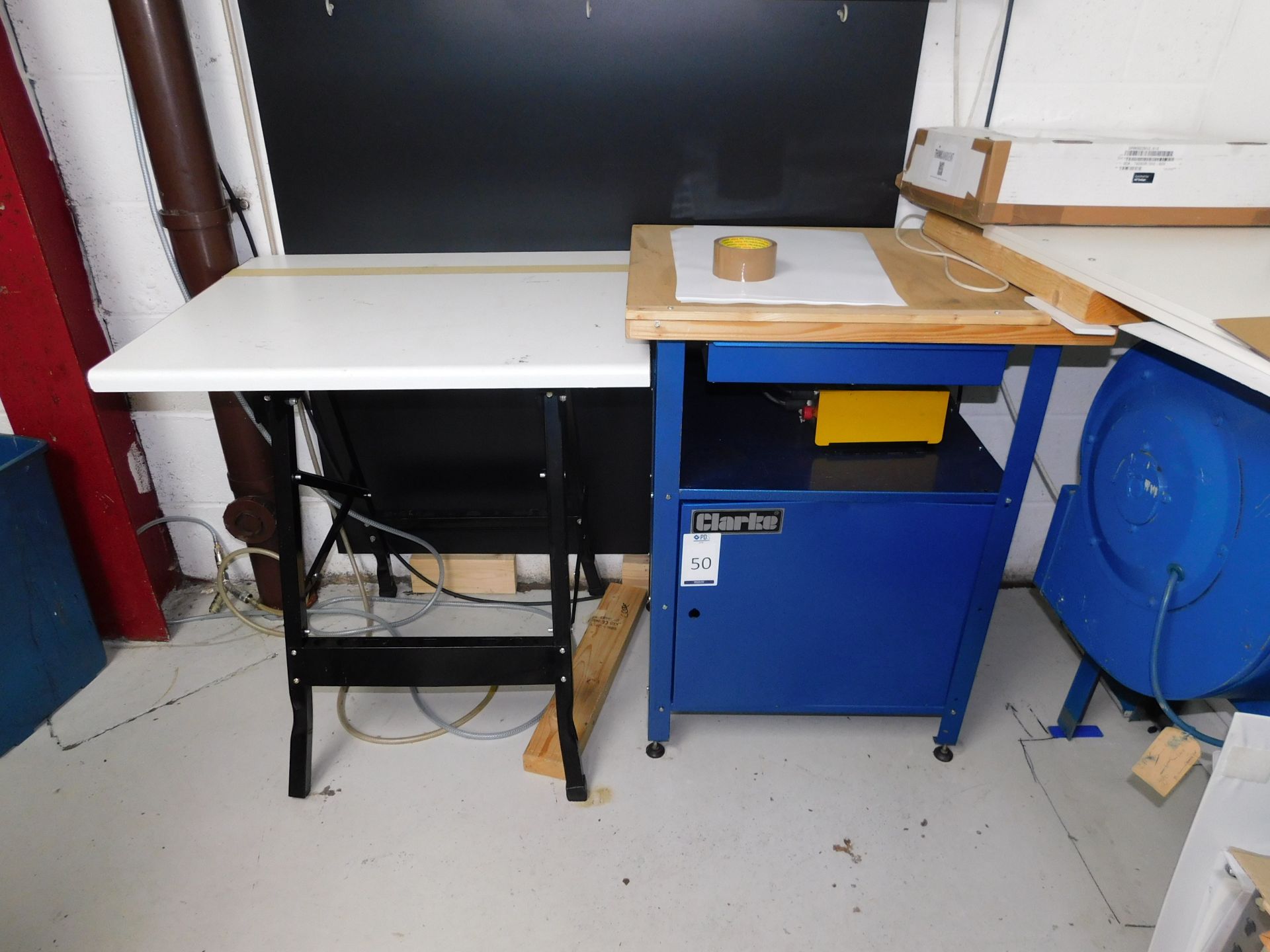 Clarke Cabinet & Trestle Workbench (Located Northampton – See General Notes for Full Address)