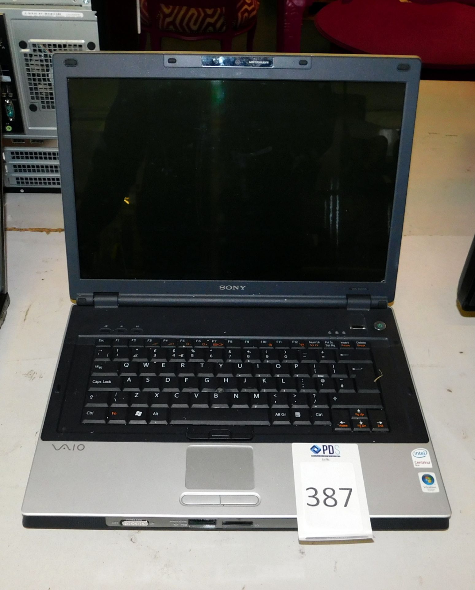 Sony Vaio VGN-BX51VN Laptop (No HDD) (No Power Cable) (Located Stockport – See General Notes for