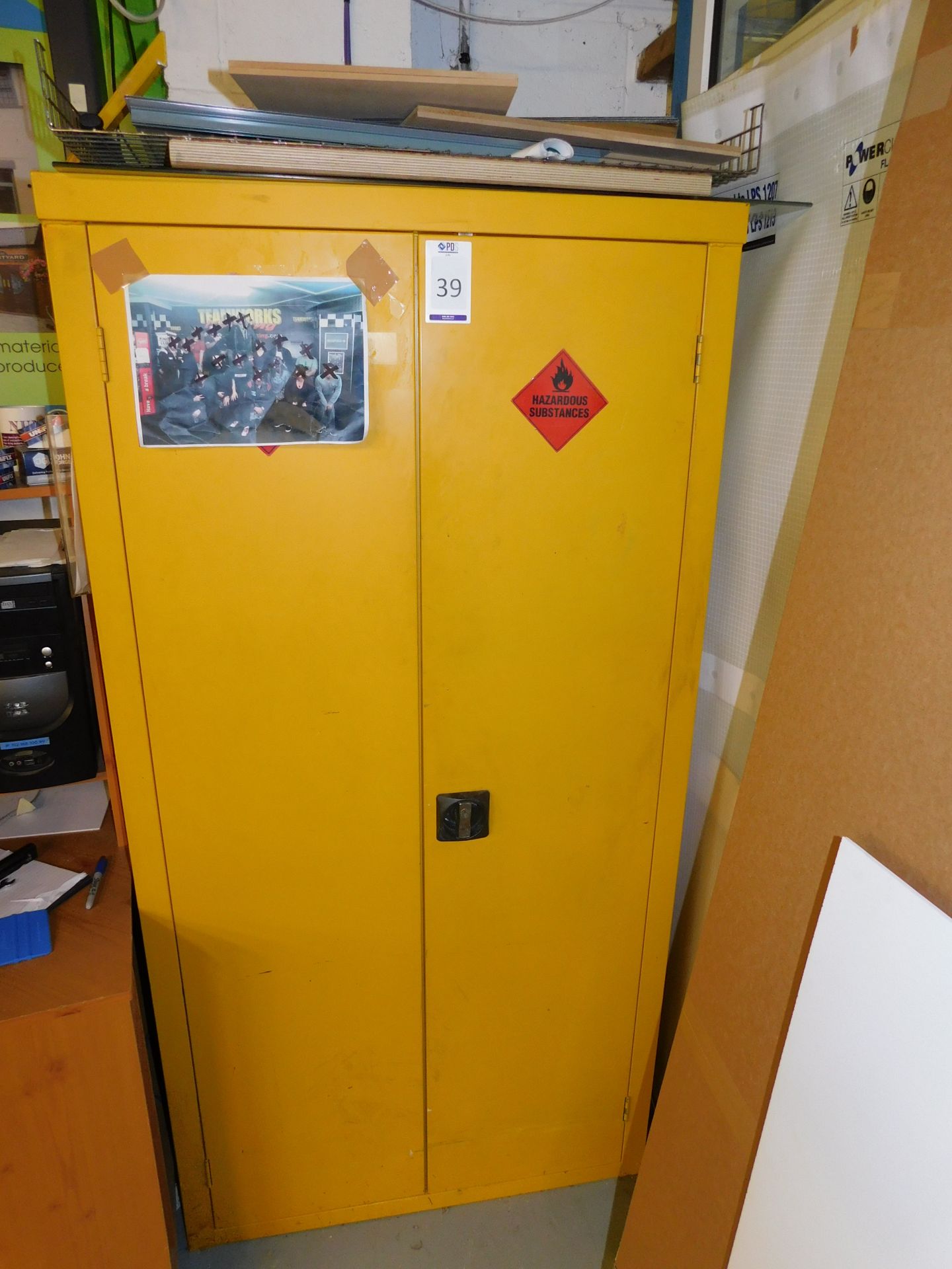 Fire Resistant Double Door Cabinet & Quantity Of Consumables (Located Northampton – See General